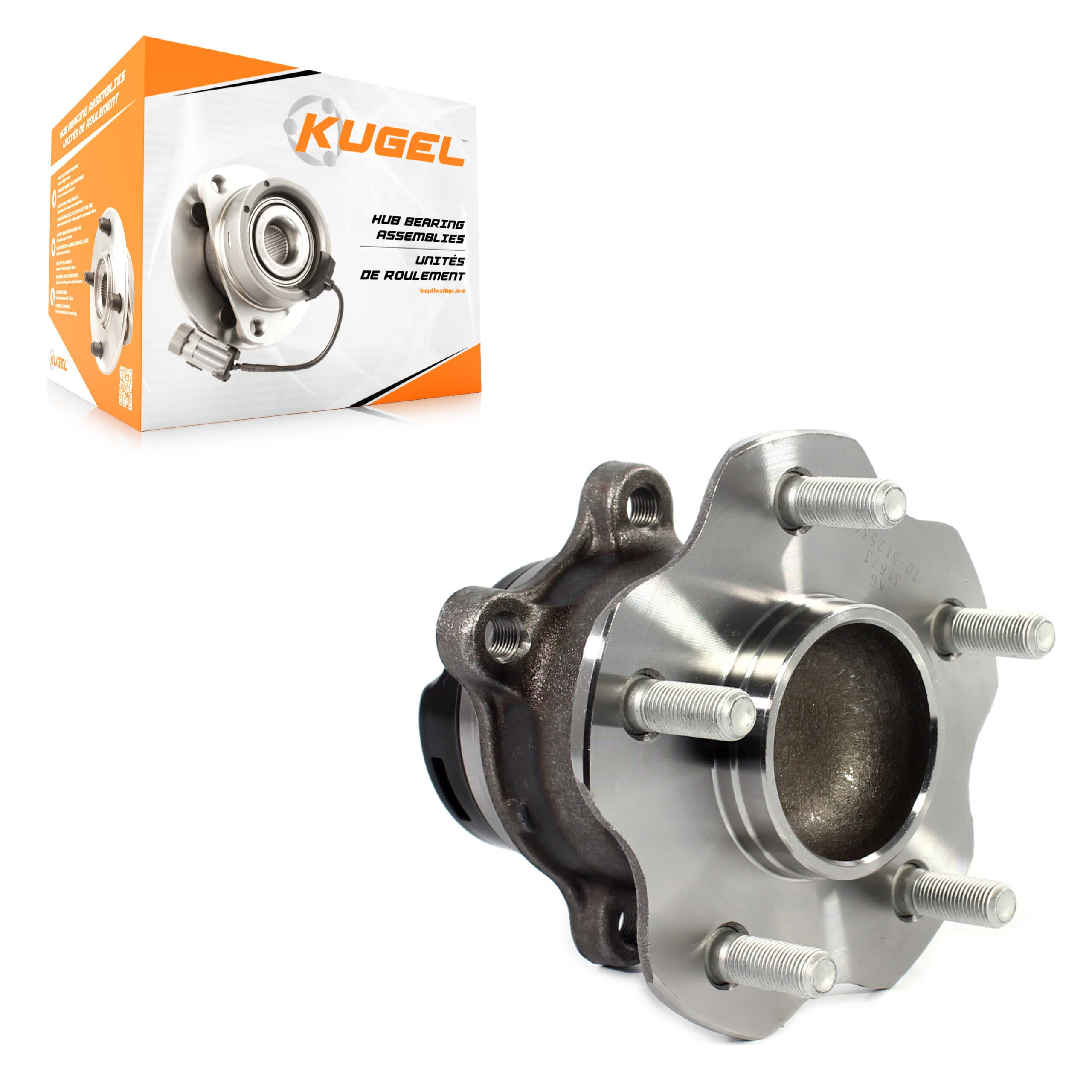 Kugel - 70-512534 - Rear Wheel Bearing and Hub Assembly image 1