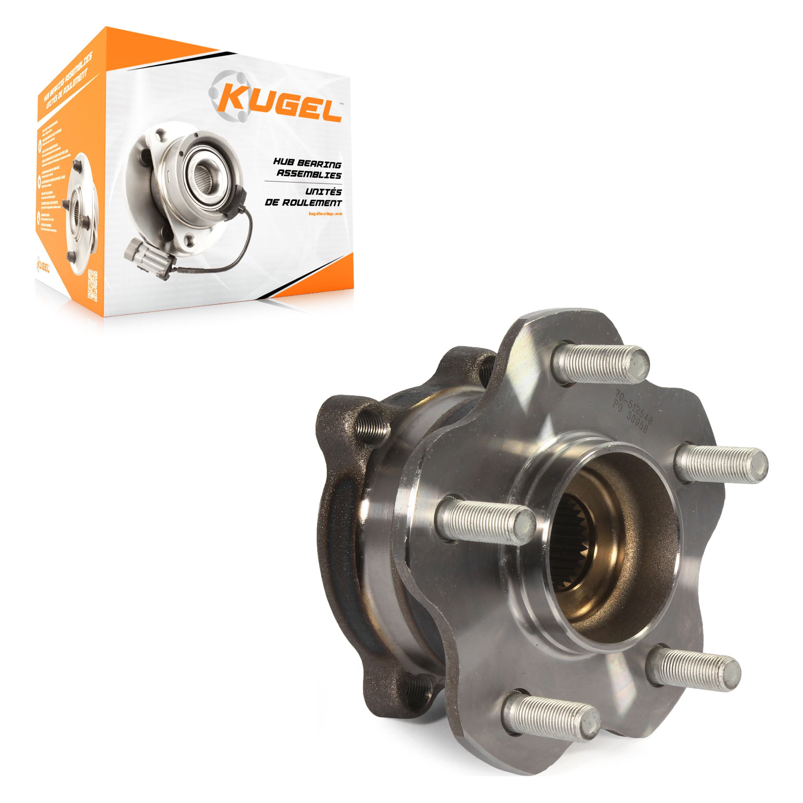 Kugel - 70-512548 - Rear Wheel Bearing and Hub Assembly image 1