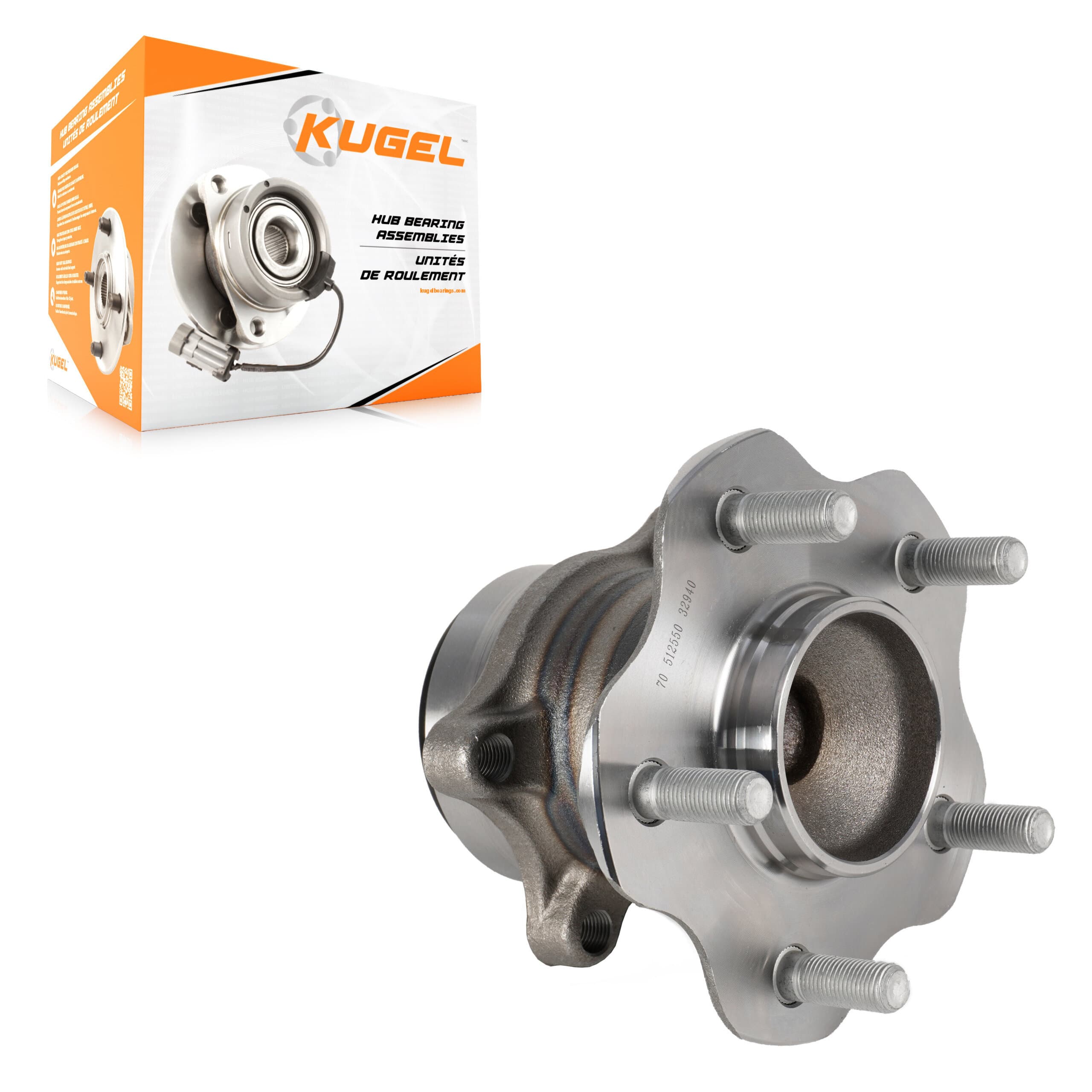 Kugel - 70-512550 - Rear Wheel Bearing and Hub Assembly image 1