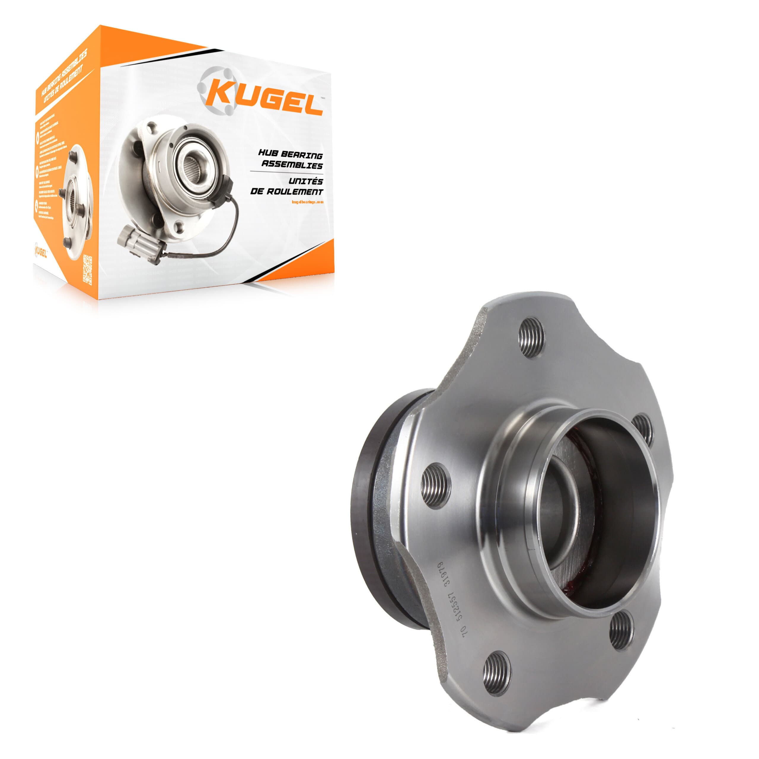 Kugel - 70-512557 - Rear Wheel Bearing and Hub Assembly image 1