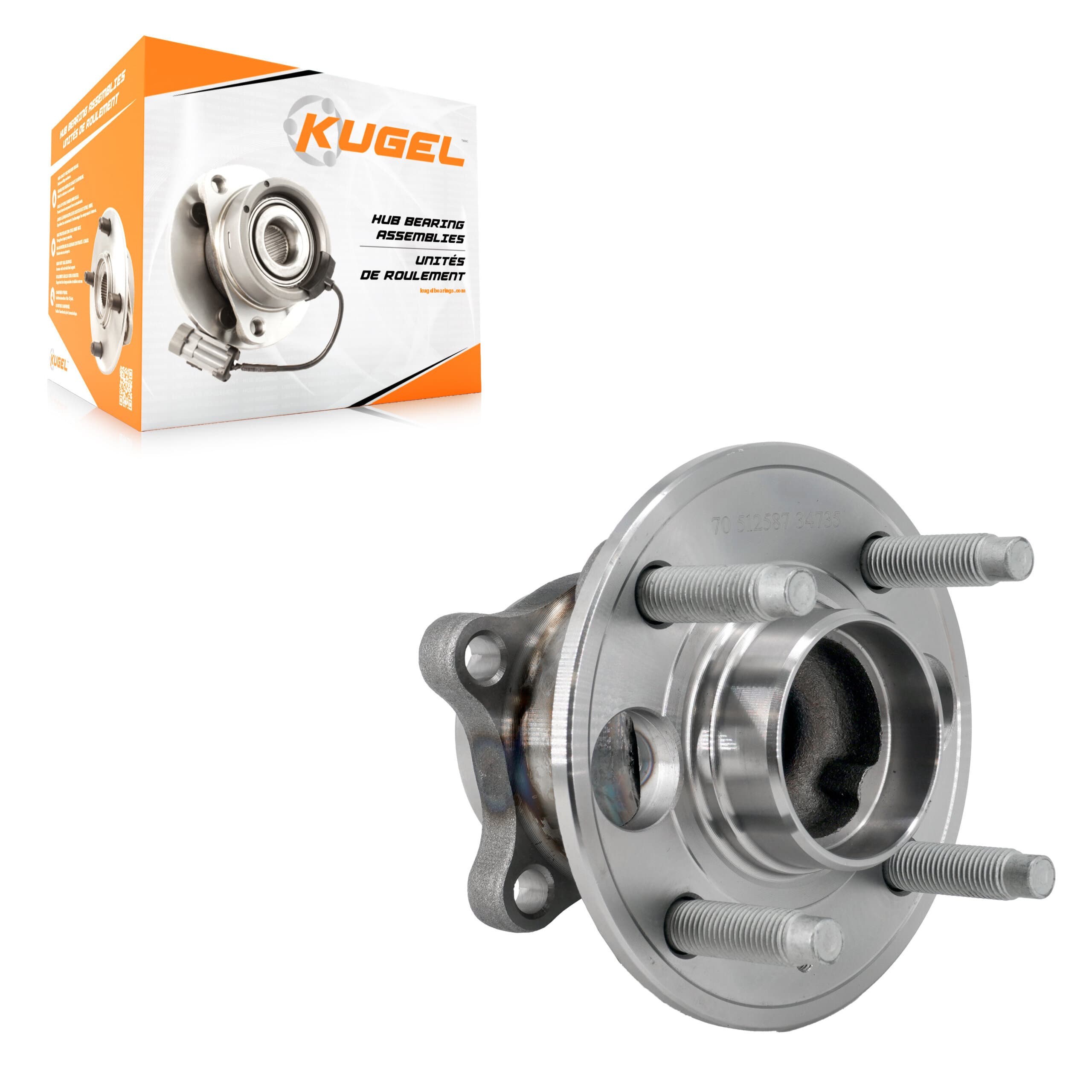 Kugel - 70-512587 - Rear Wheel Bearing and Hub Assembly image 1