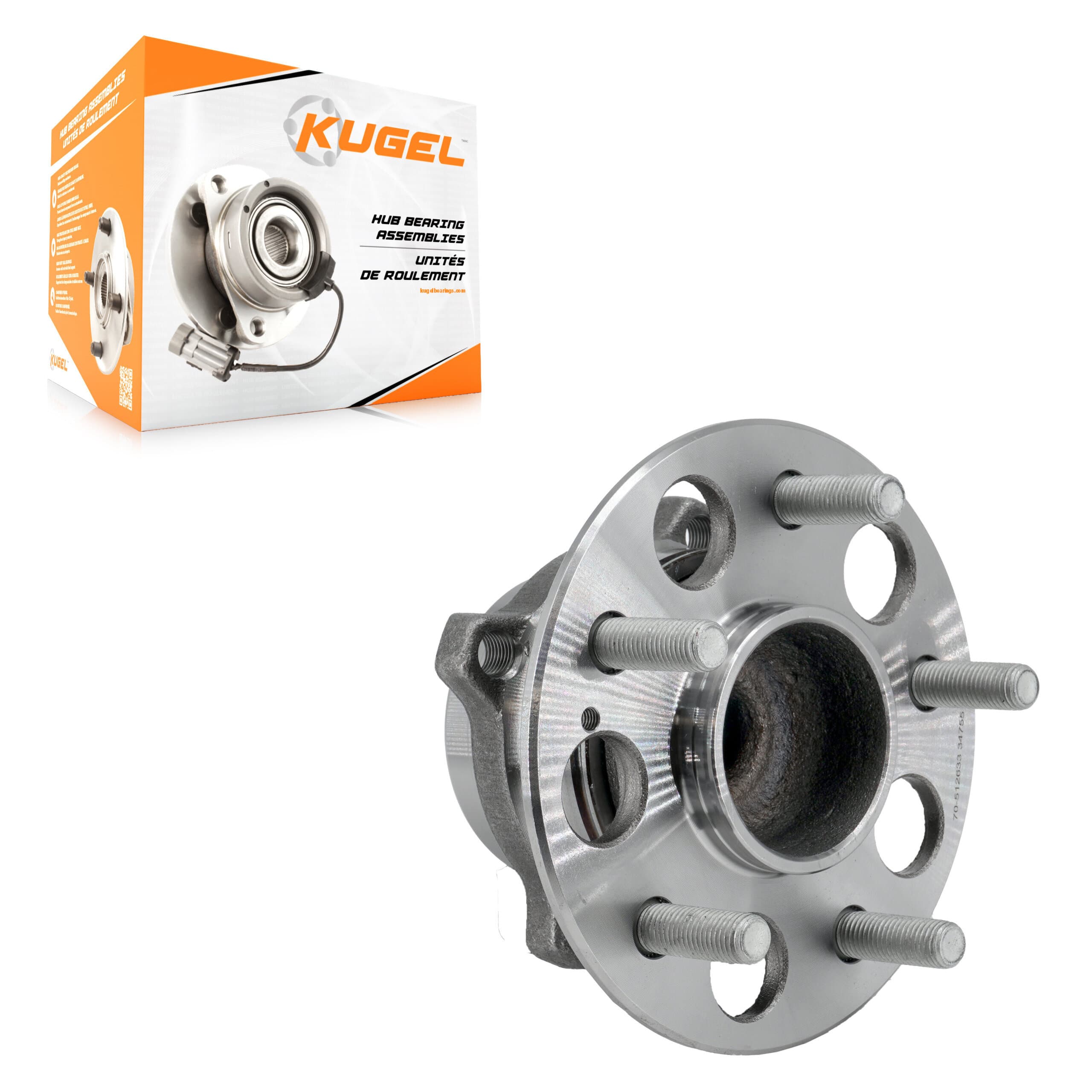 Kugel - 70-512633 - Rear Wheel Bearing and Hub Assembly image 1