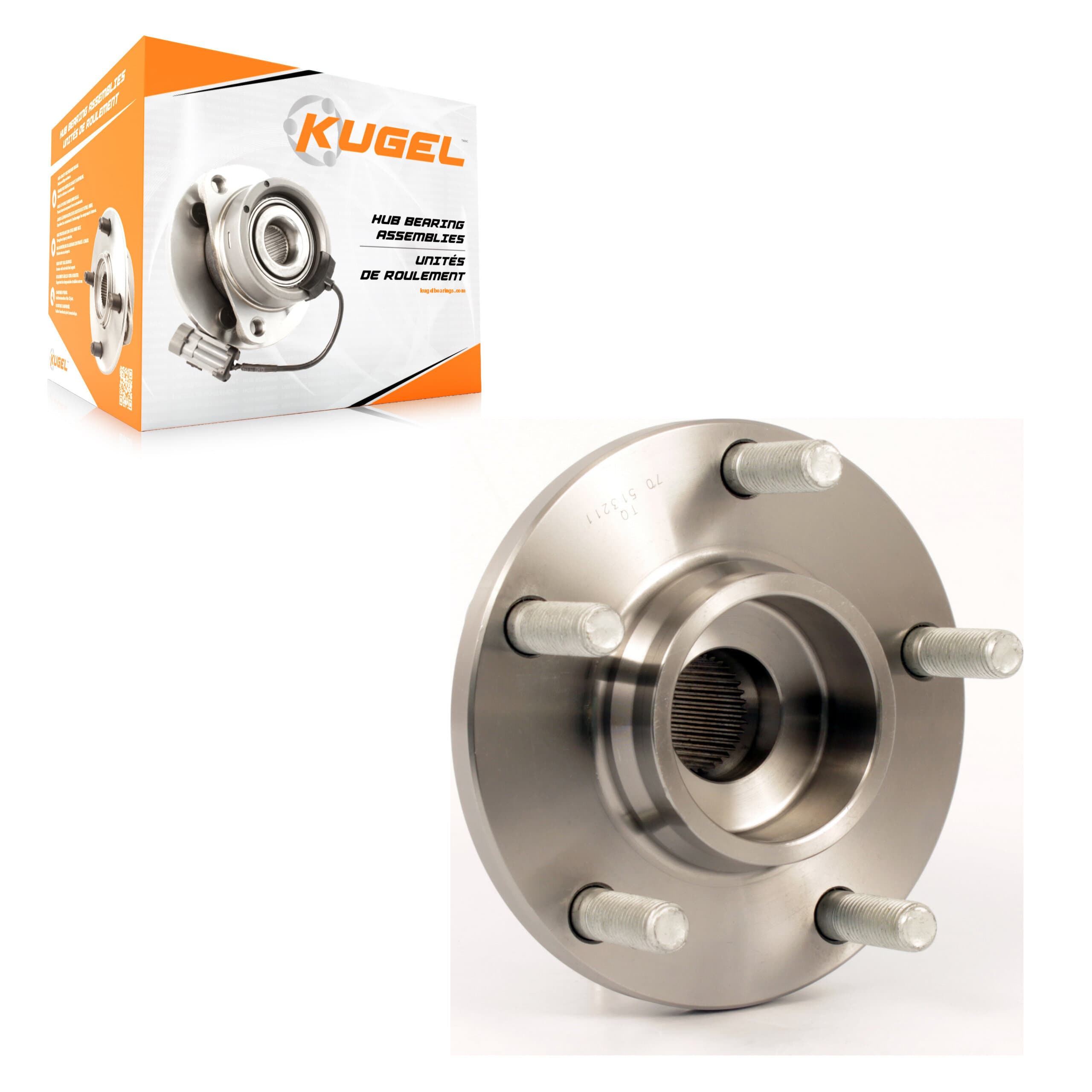 Kugel - 70-513211 - Front Wheel Bearing and Hub Assembly image 1