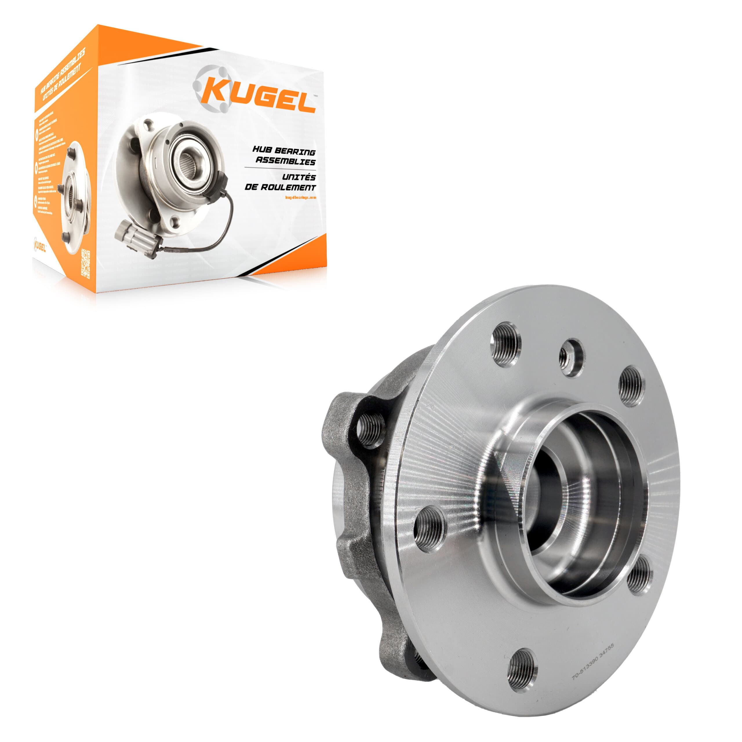 Kugel - 70-513390 - Front Wheel Bearing and Hub Assembly image 1