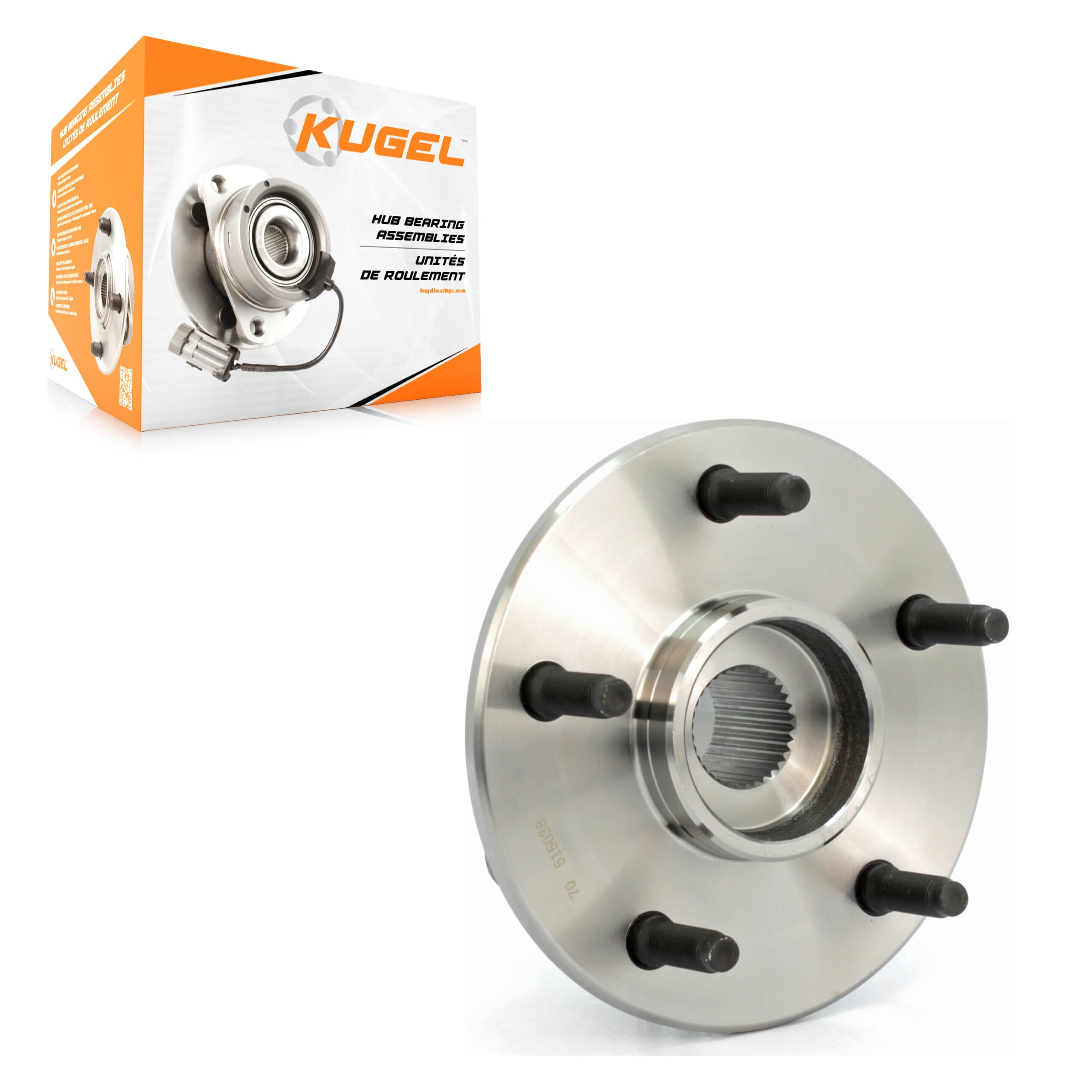 Kugel - 70-515038 - Front Wheel Bearing and Hub Assembly image 1
