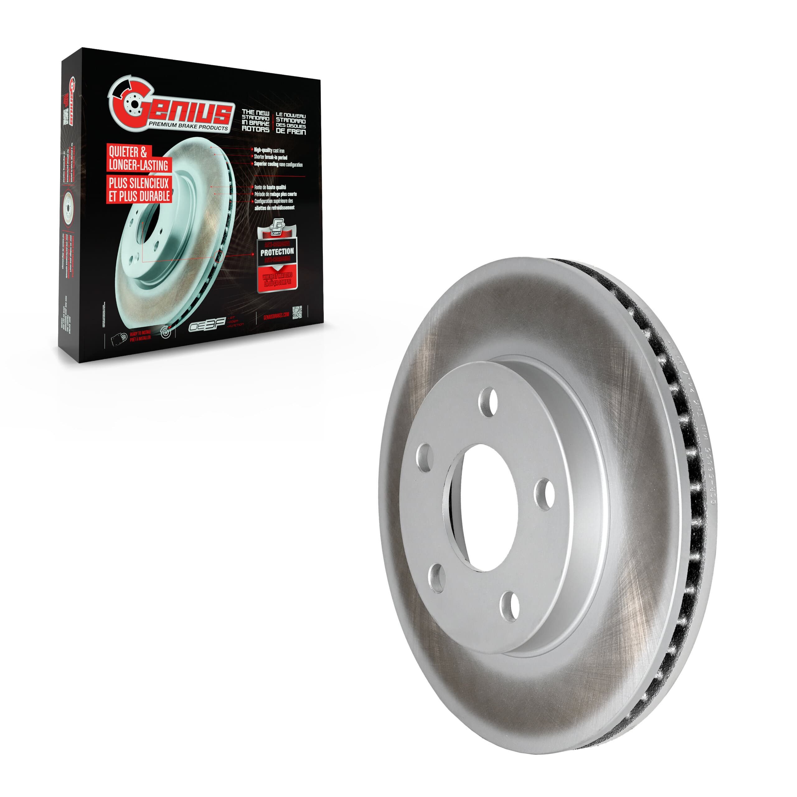 Genius - GCR-56655 - Front Disc Brake Rotor image 1