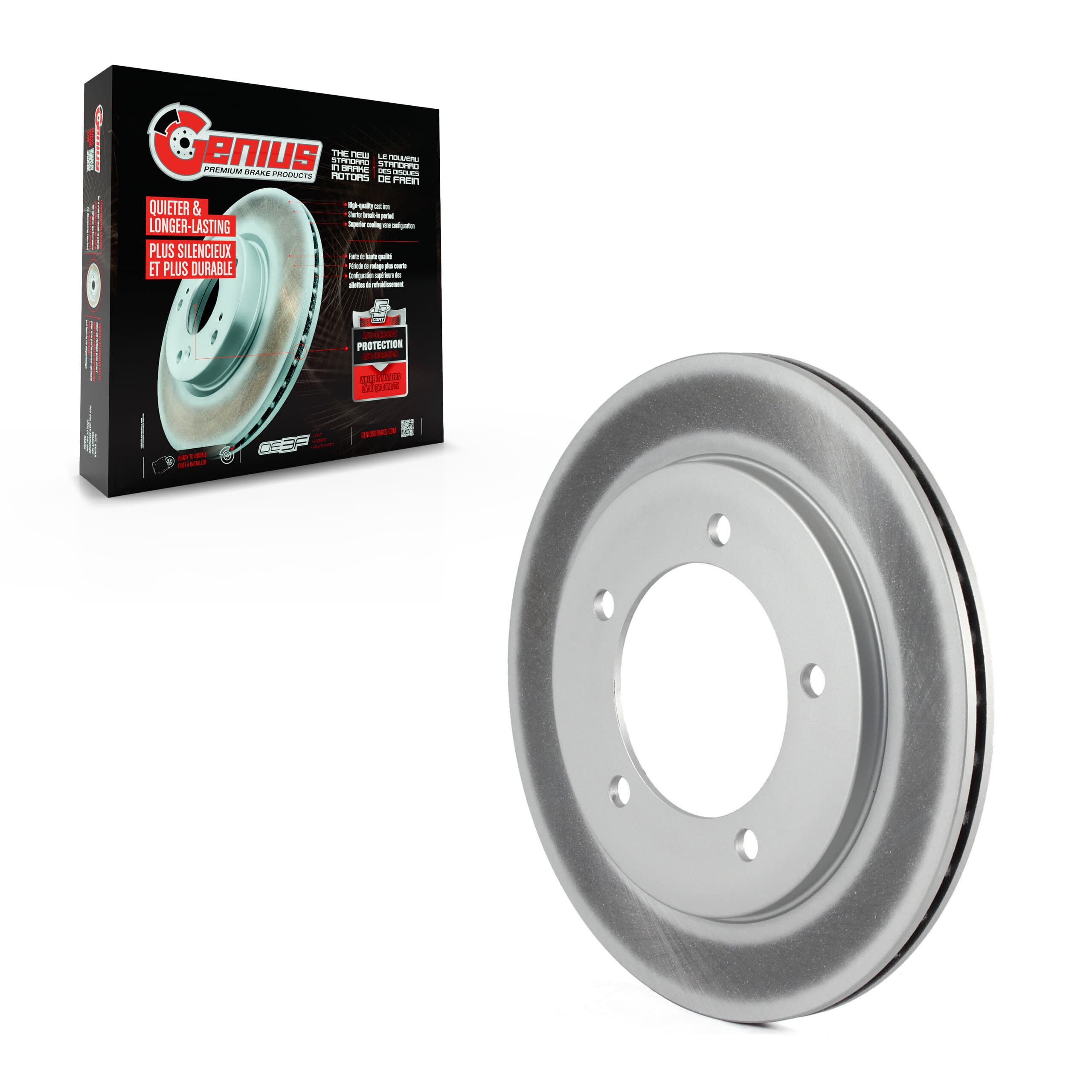 Genius - GCR-56927 - Front Disc Brake Rotor image 1
