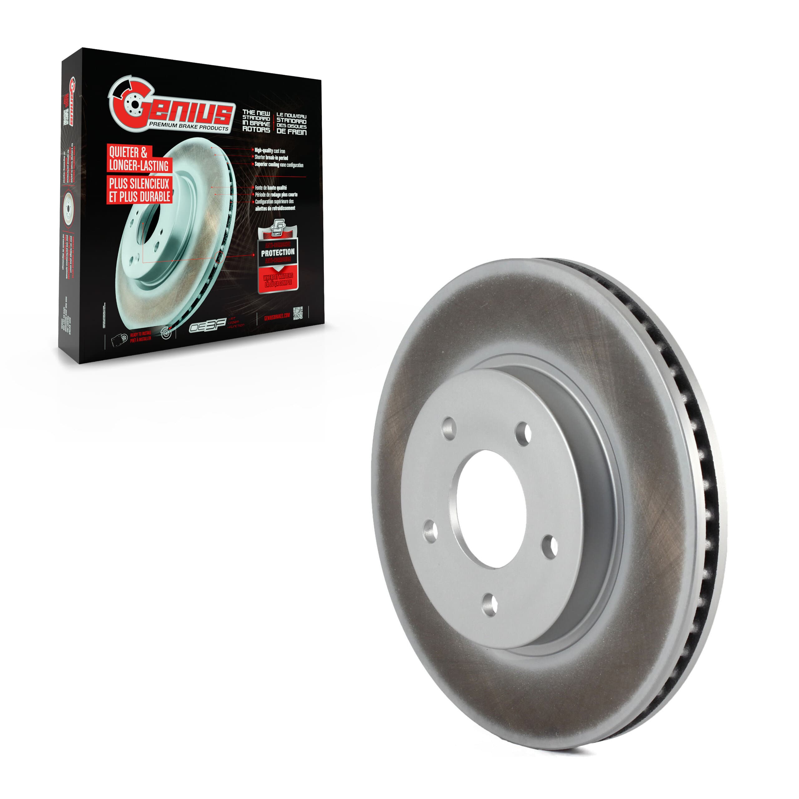 Genius - GCR-580083 - Front Disc Brake Rotor image 1