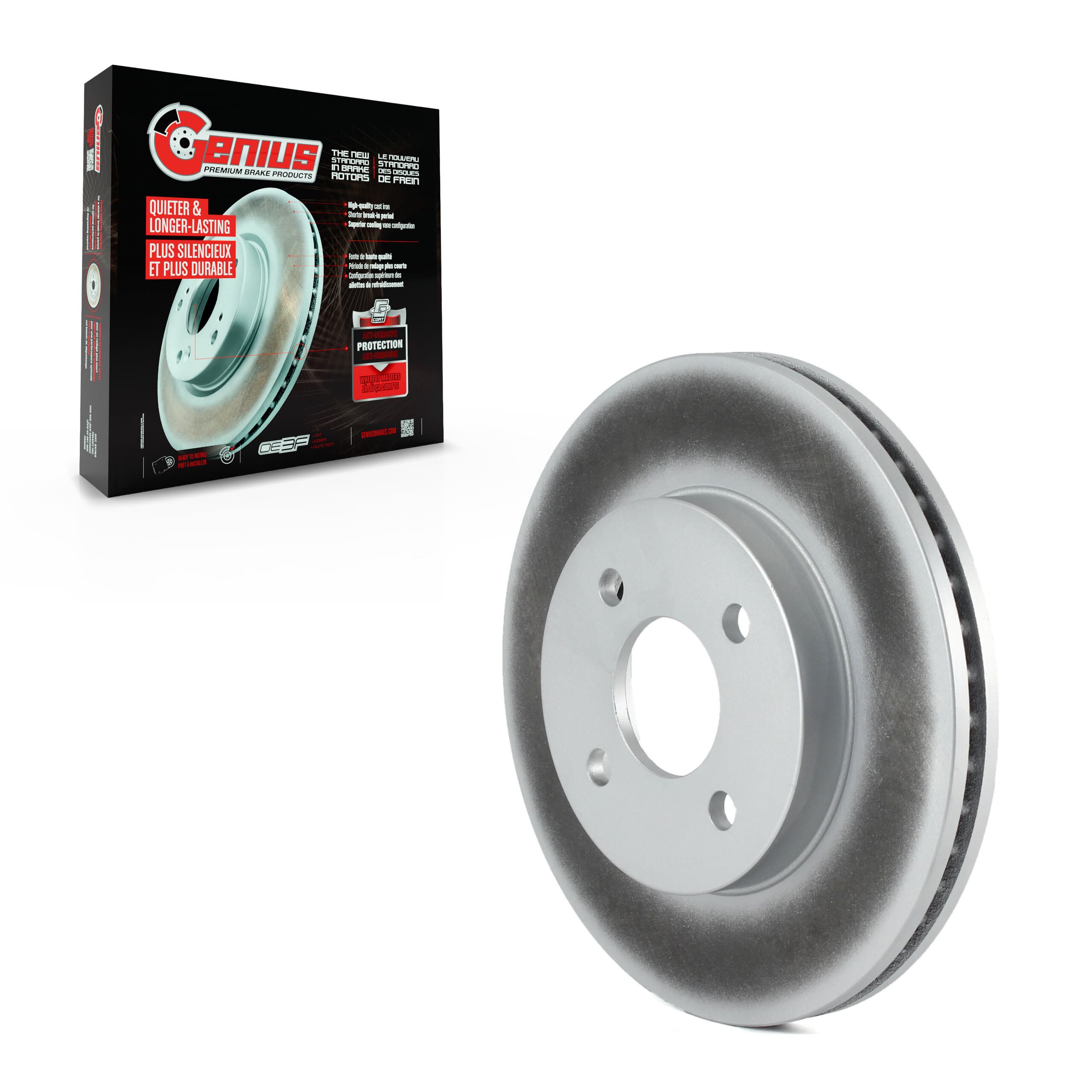 Genius - GCR-580137 - Front Disc Brake Rotor image 1