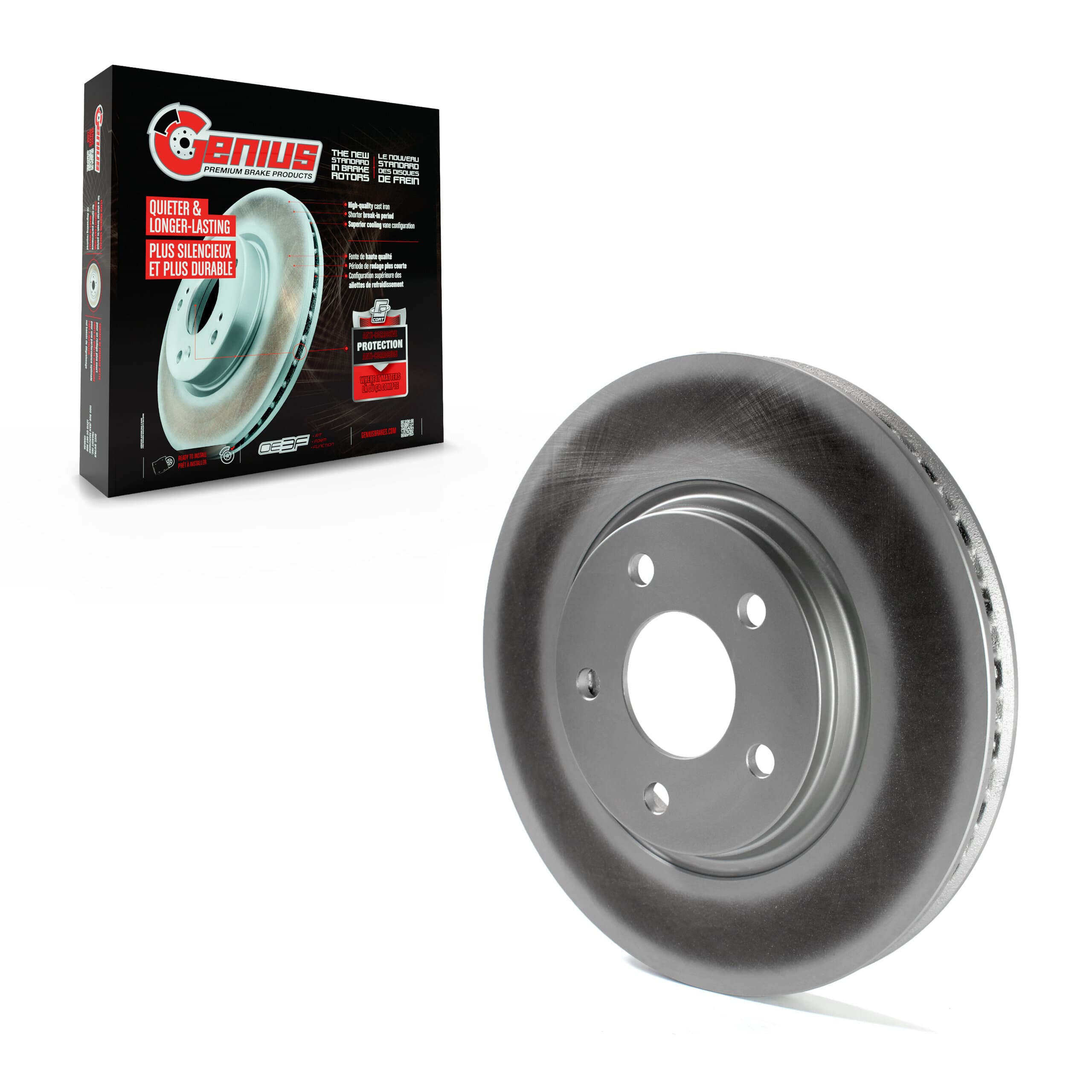 Genius - GCR-580184 - Front Disc Brake Rotor image 1