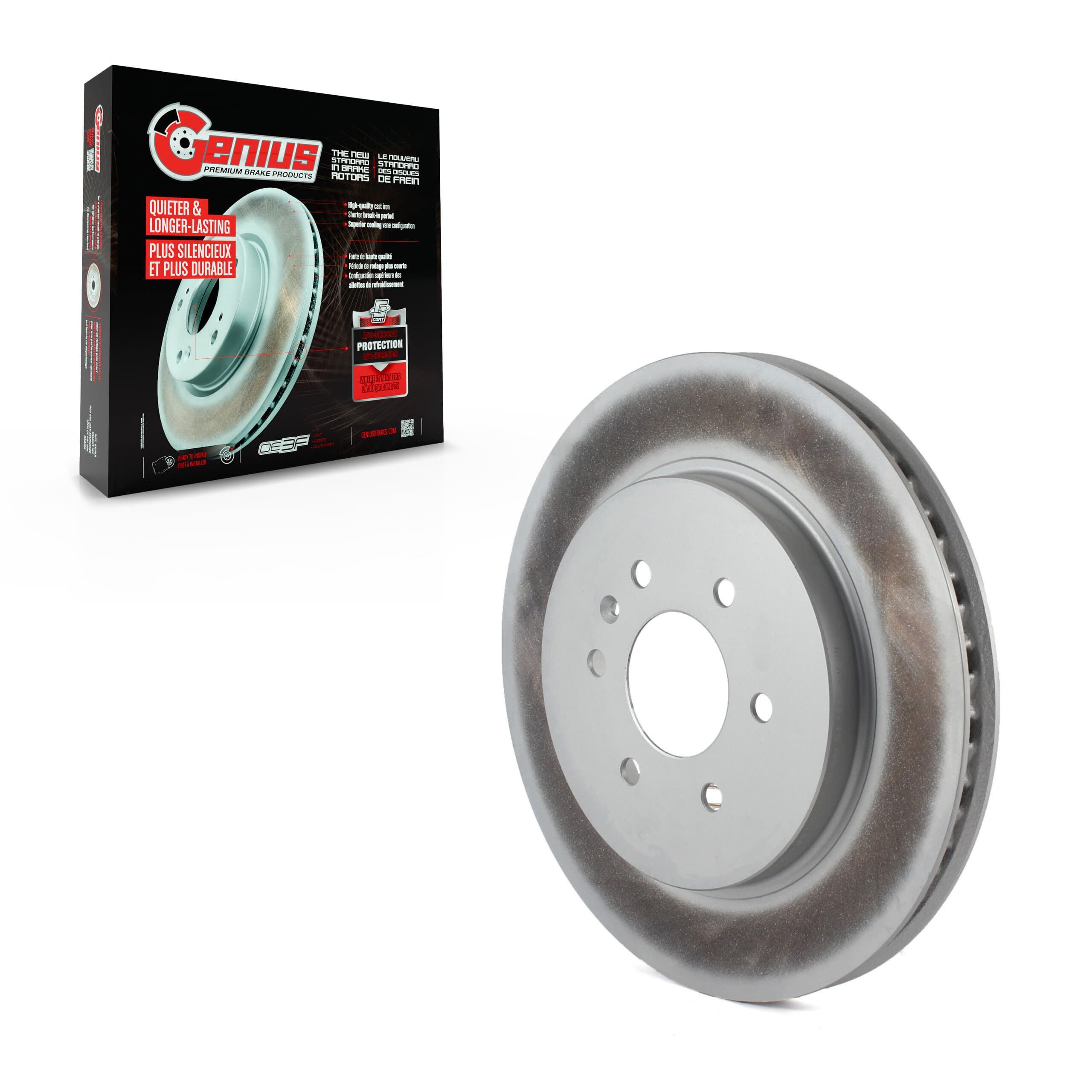 Genius - GCR-580260 - Rear Disc Brake Rotor image 1