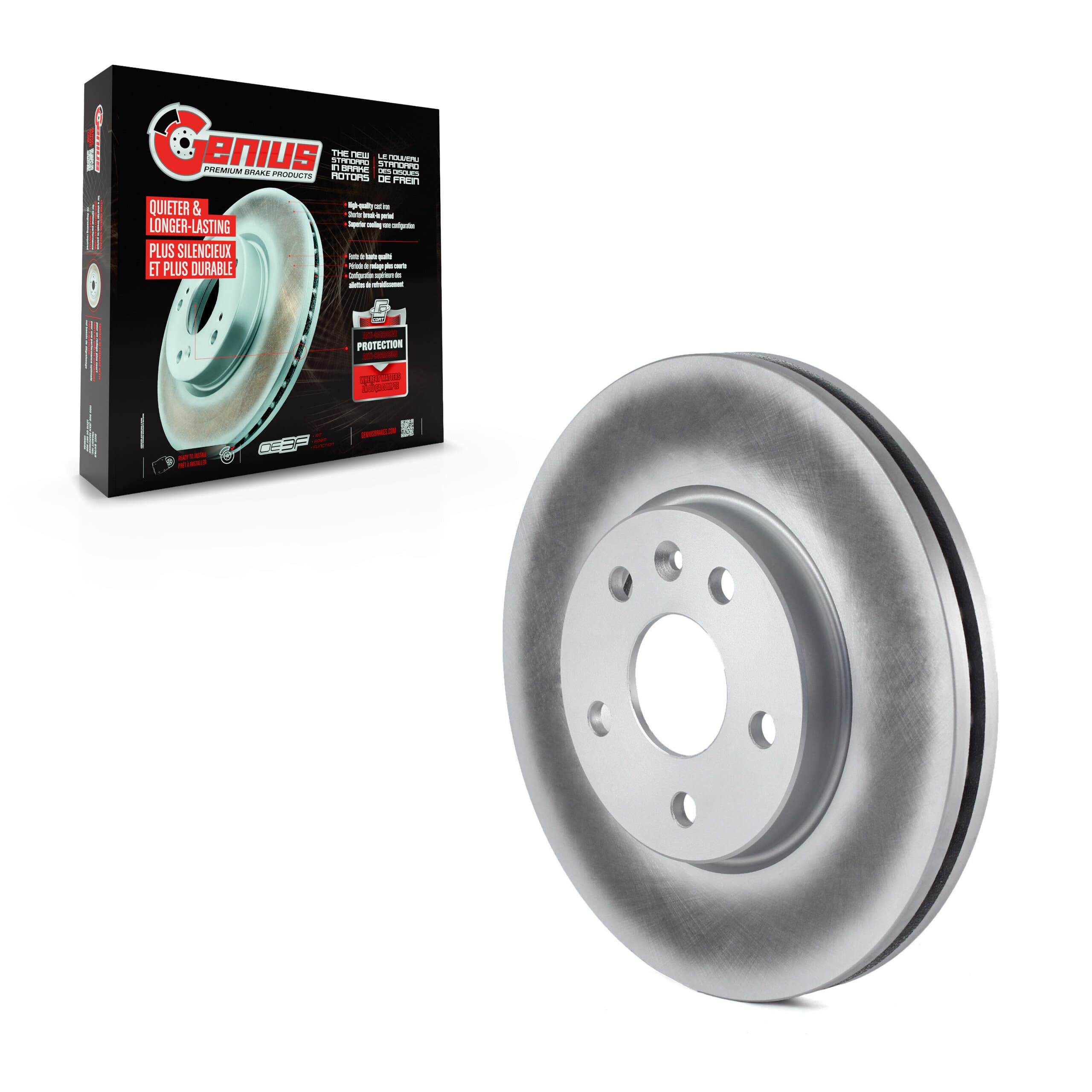 Genius - GCR-580770 - Front Disc Brake Rotor image 1