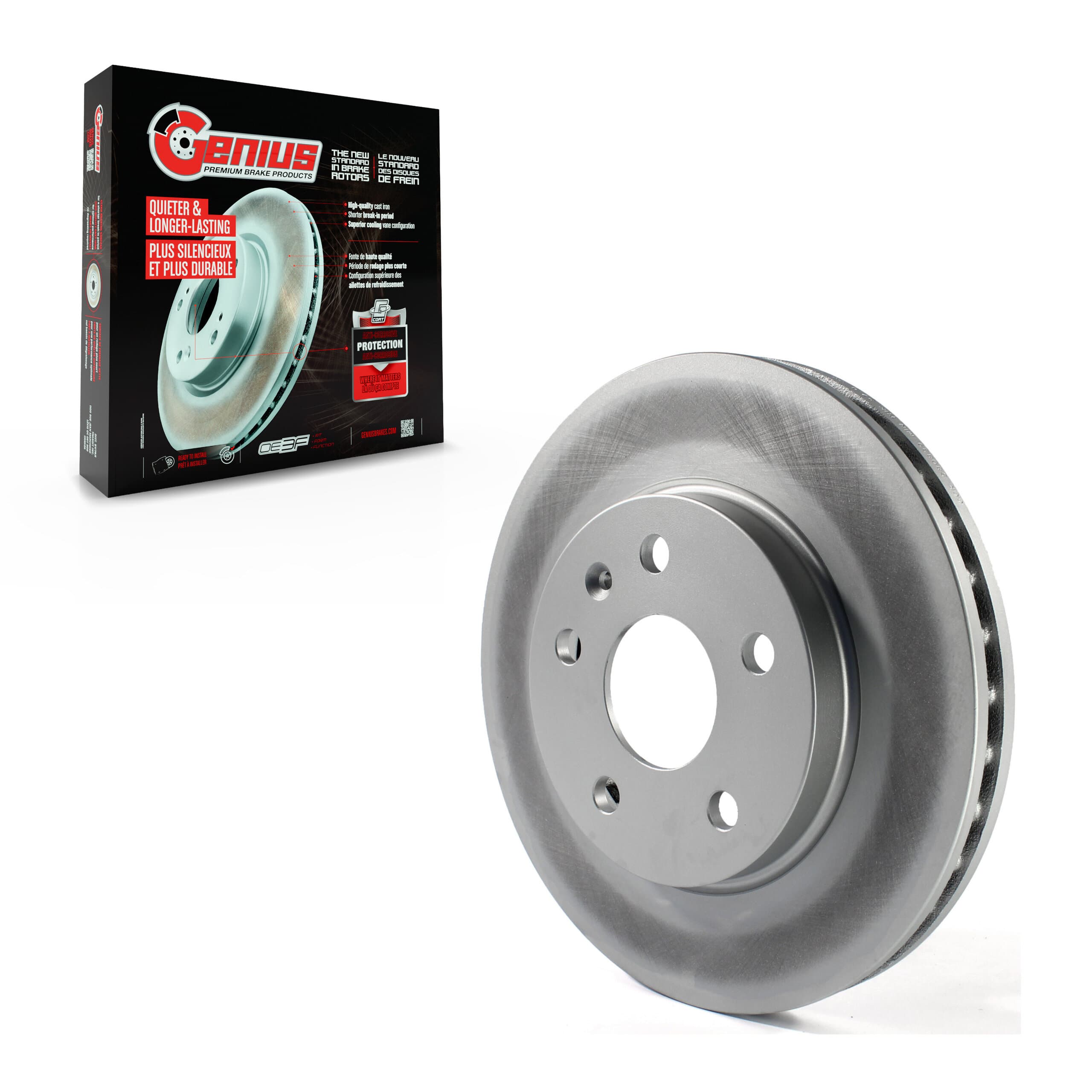 Genius - GCR-580839 - Front Disc Brake Rotor image 1