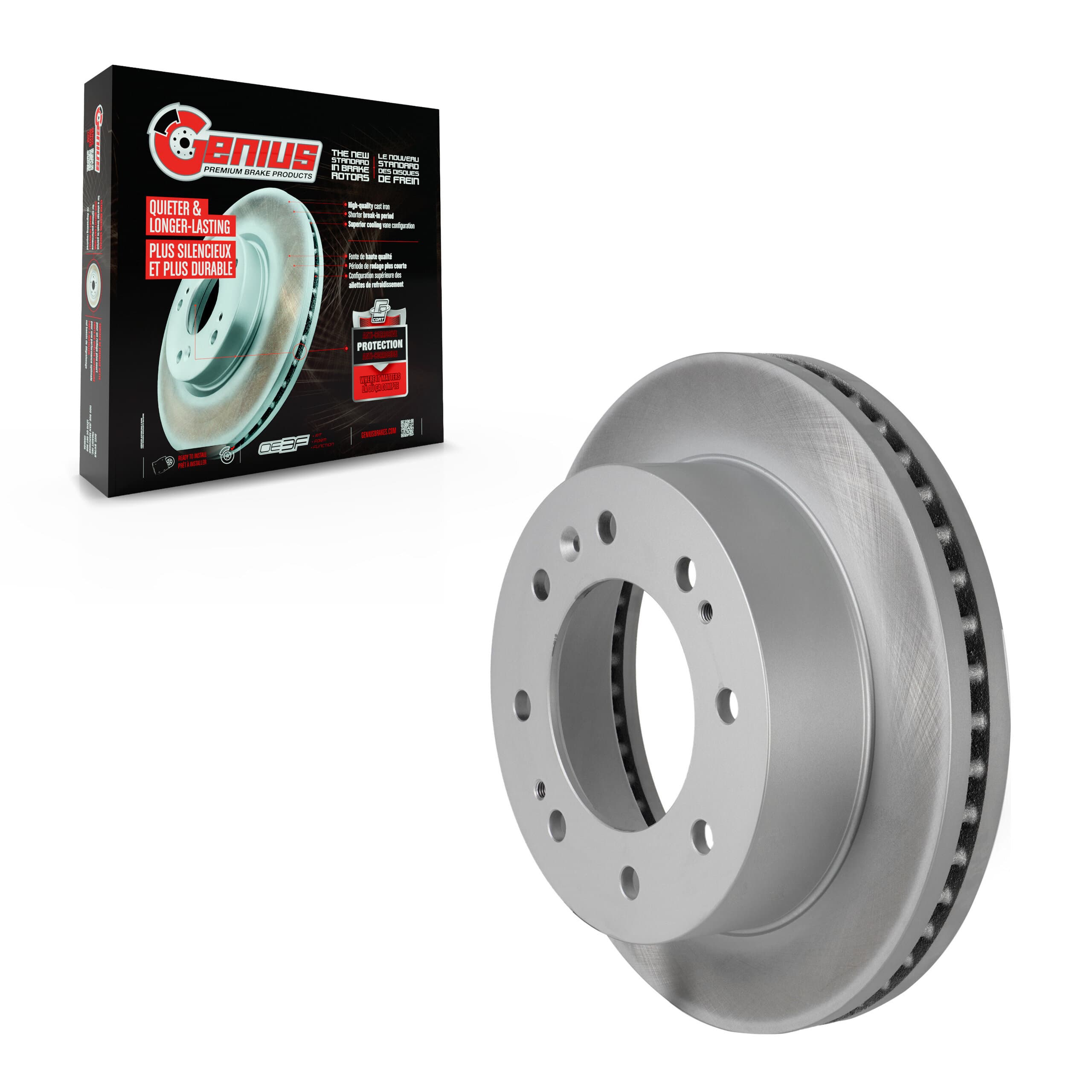 Genius - GCR-580875 - Front Disc Brake Rotor image 1