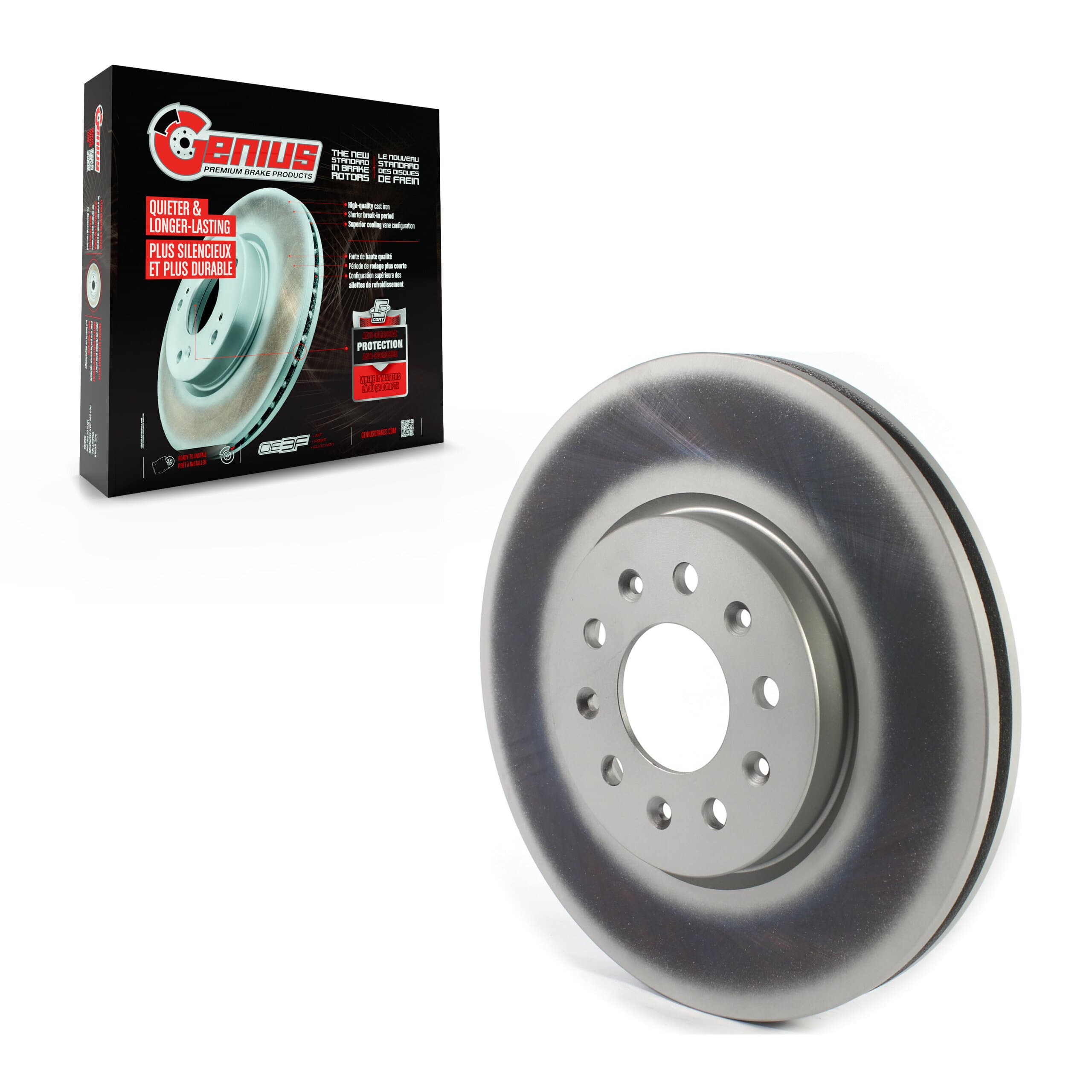 Genius - GCR-582033 - Front Disc Brake Rotor image 1