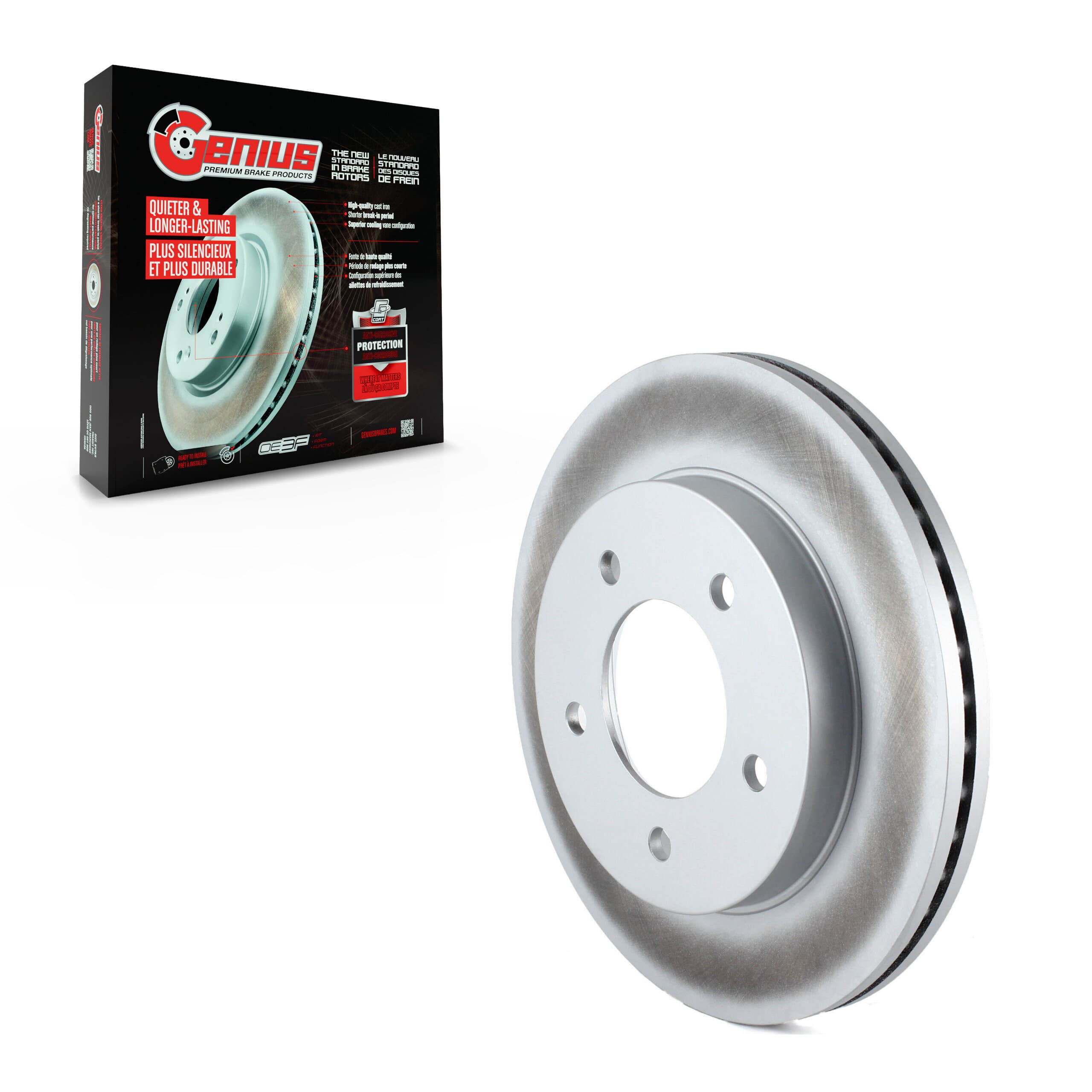 Genius - GCR-66630 - Front Disc Brake Rotor image 1