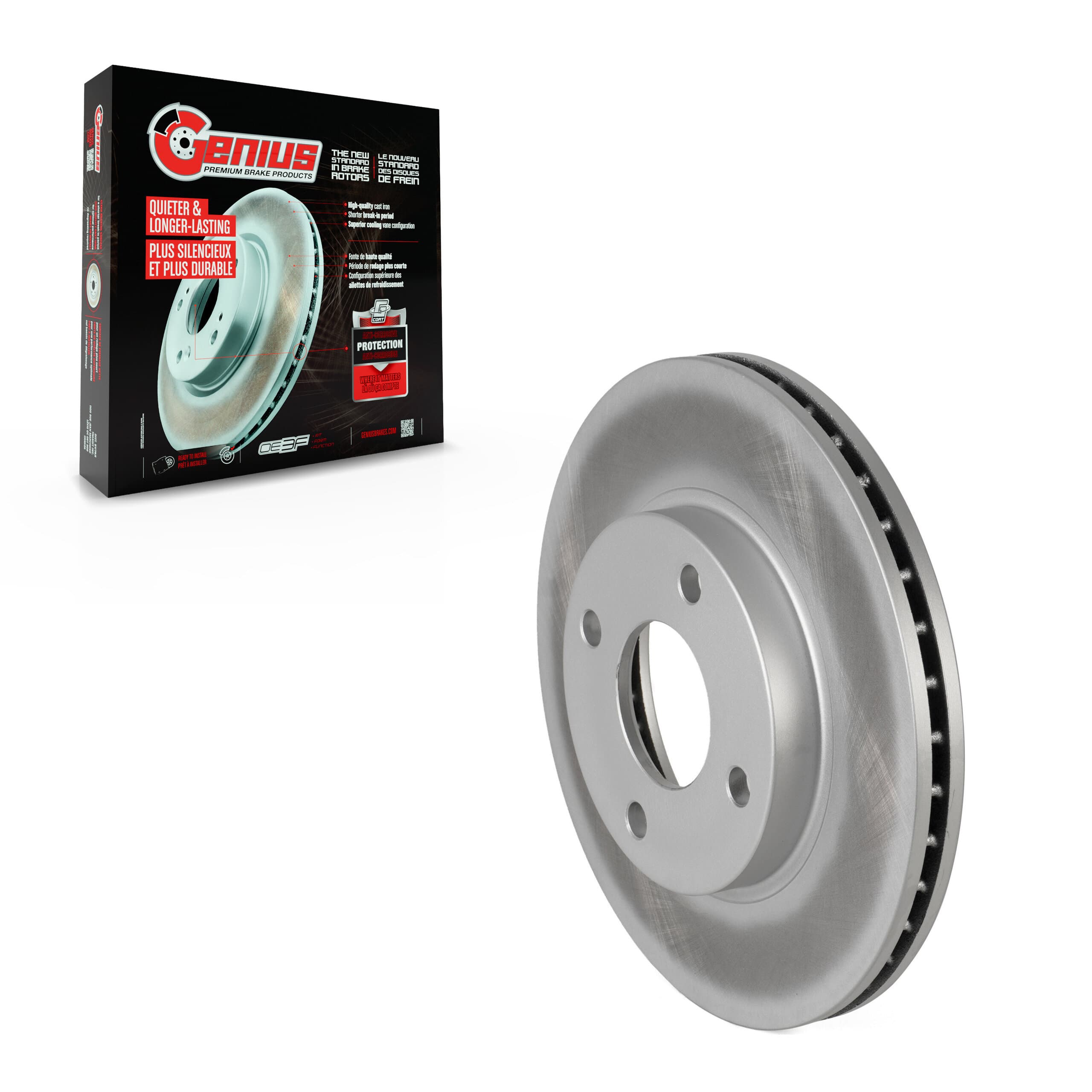 Genius - GCR-66913 - Front Disc Brake Rotor image 1