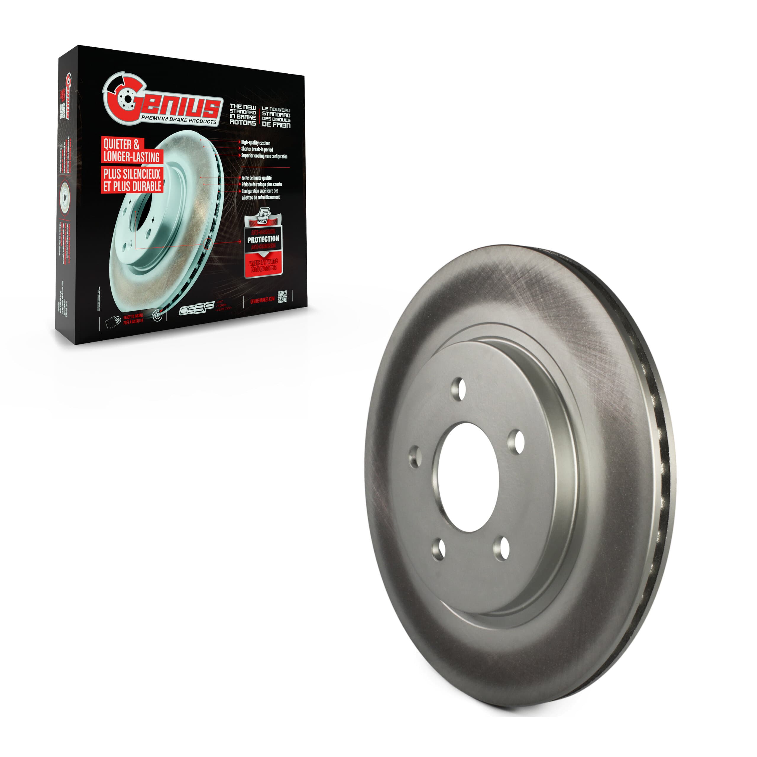 Genius - GCR-680318 - Rear Disc Brake Rotor image 1