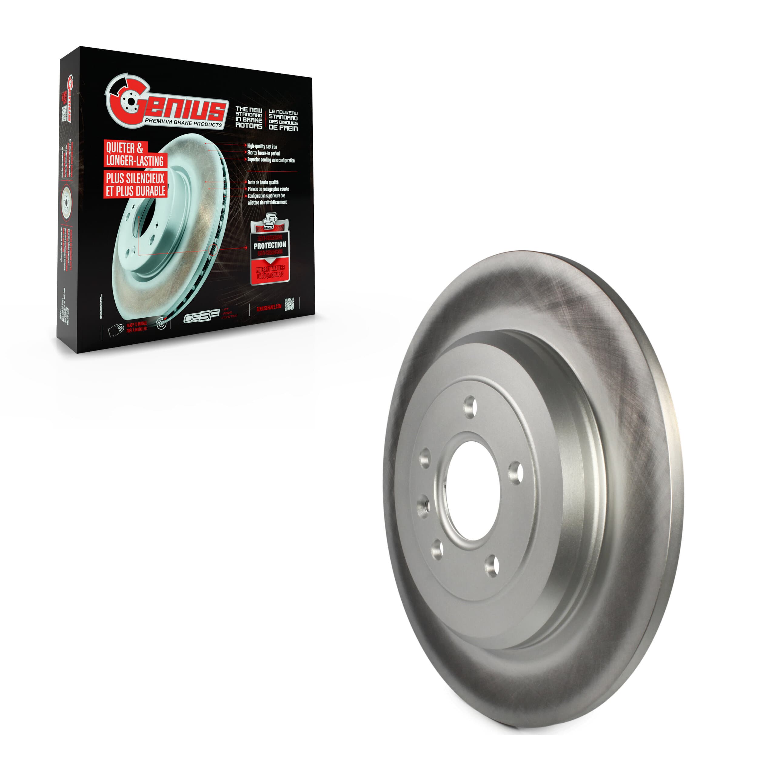 Genius - GCR-680686 - Rear Disc Brake Rotor image 1