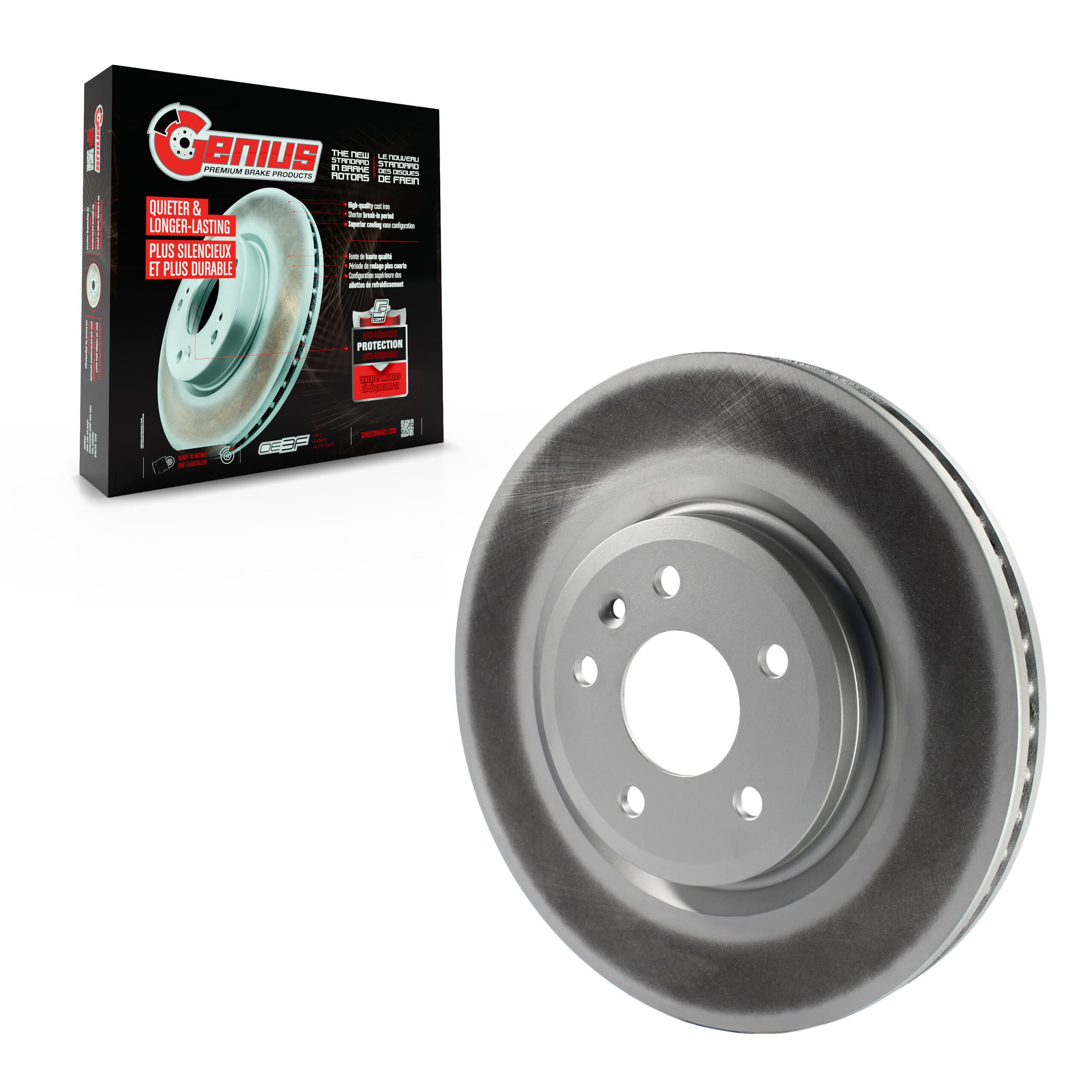 Genius - GCR-680758 - Front Disc Brake Rotor image 1
