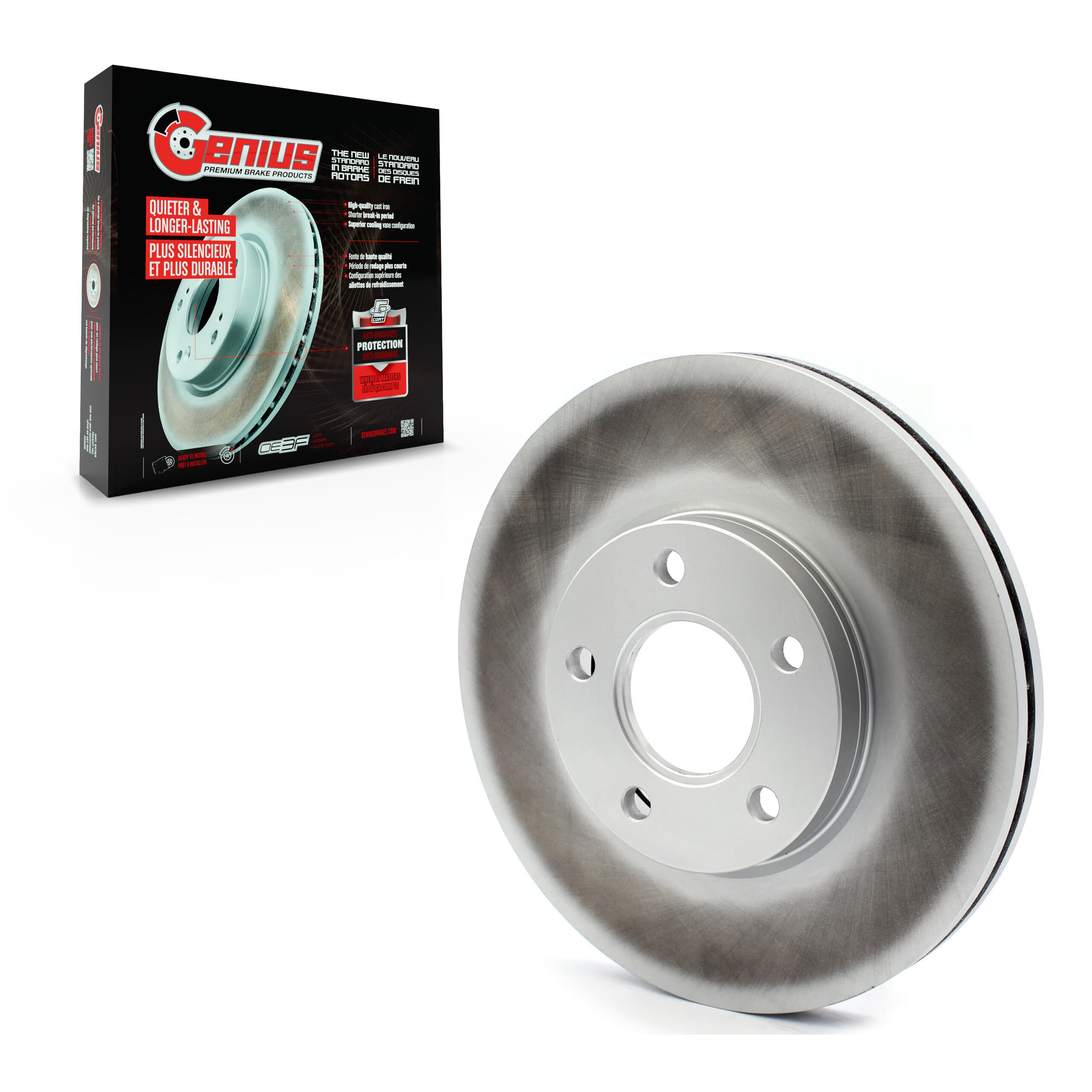 Genius - GCR-680765 - Front Disc Brake Rotor image 1