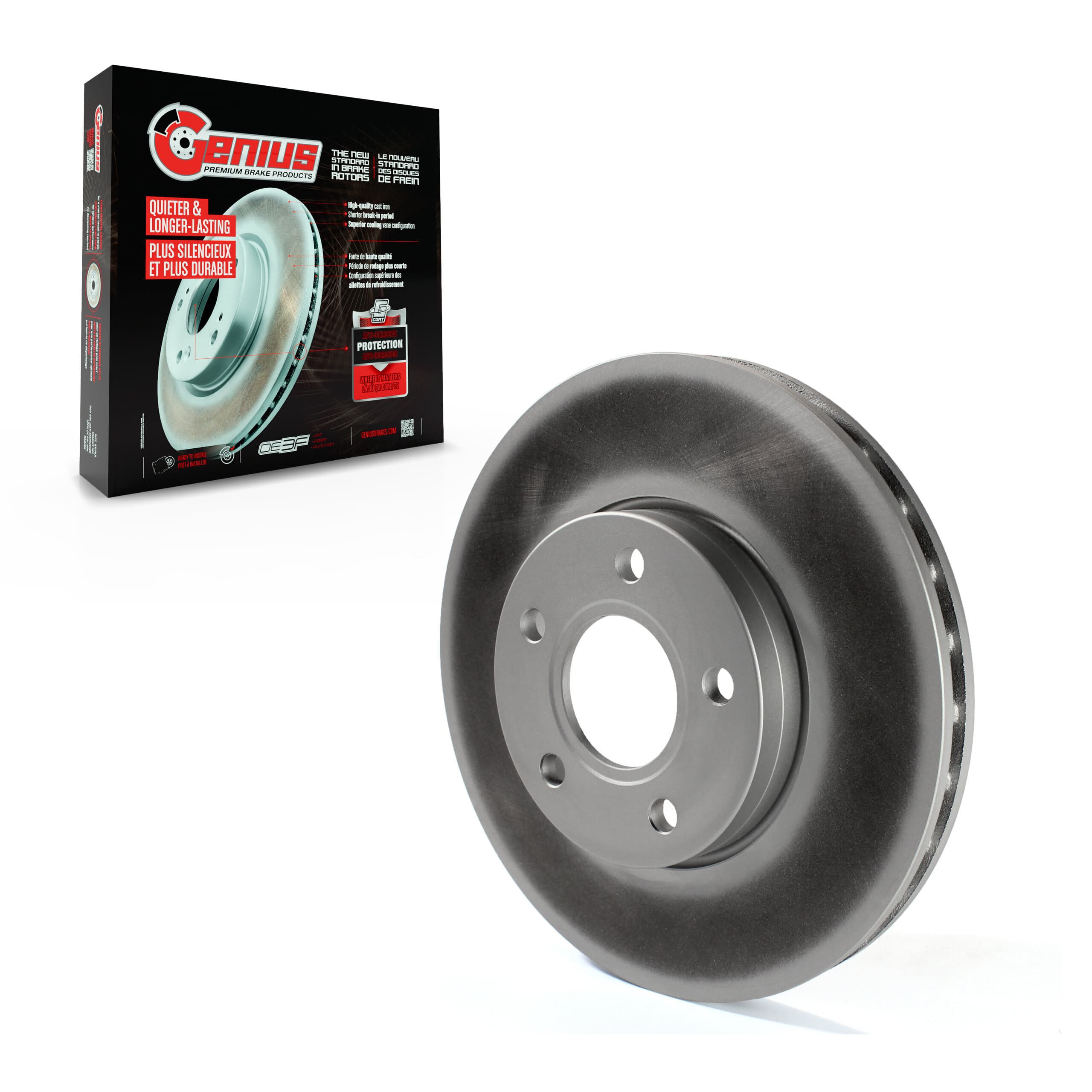 Genius - GCR-680930 - Front Disc Brake Rotor image 1