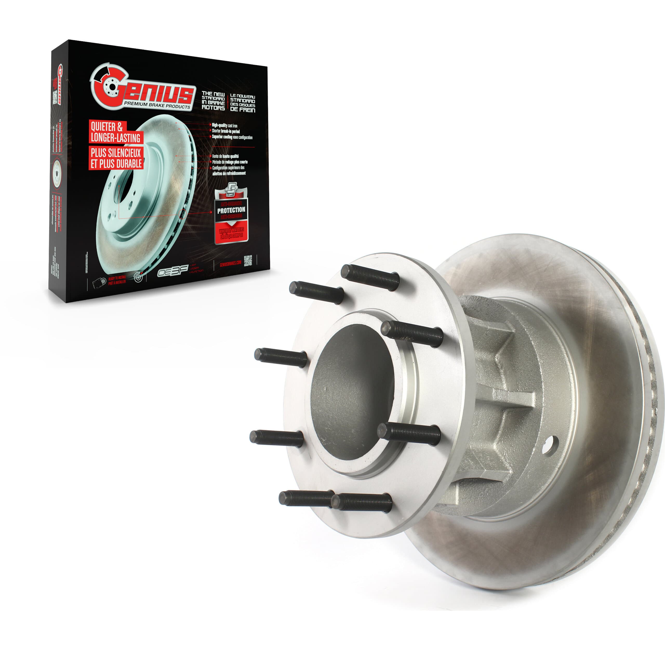 Genius - GCR-681785 - Front Disc Brake Rotor and Hub Assembly image 1