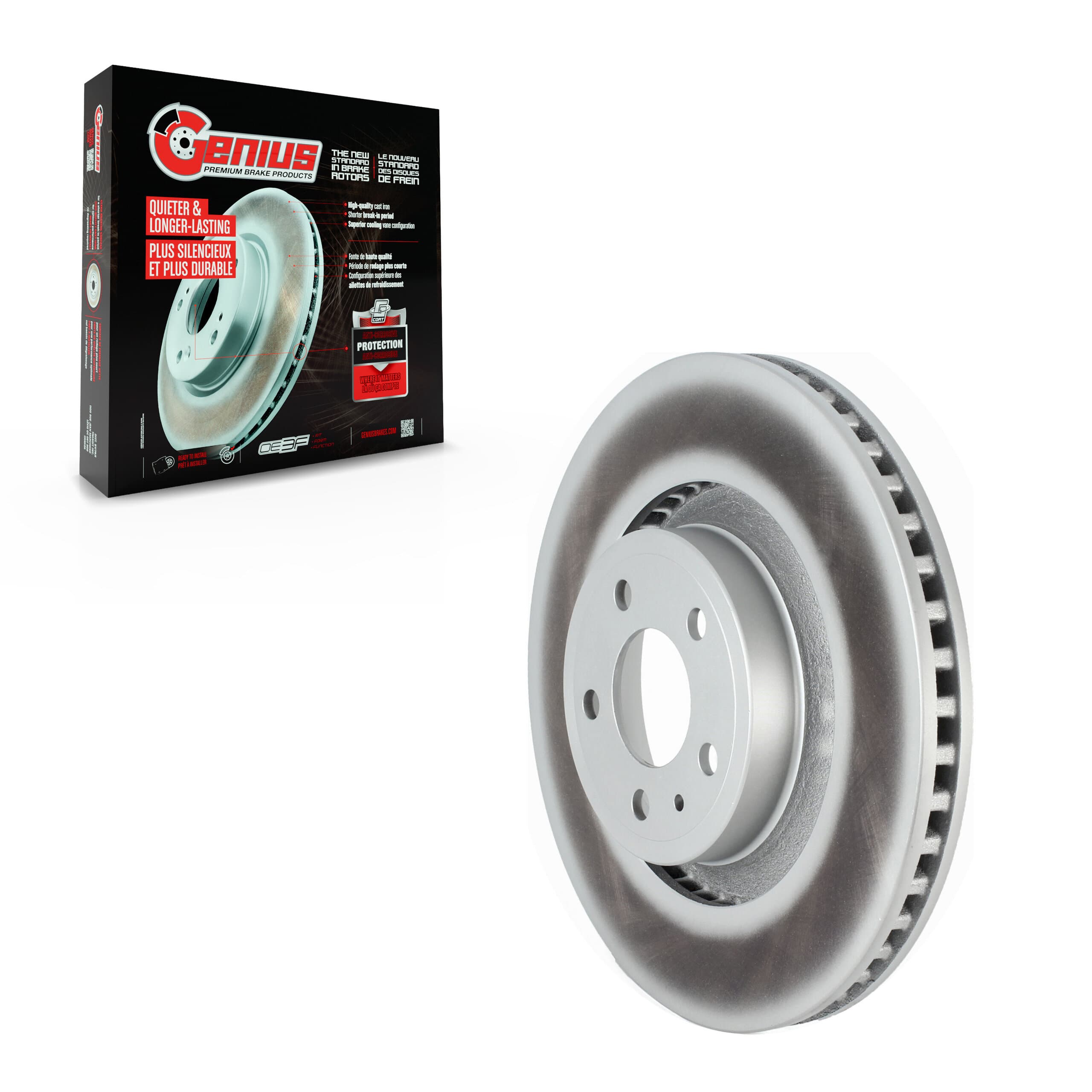 Genius - GCR-681952 - Front Disc Brake Rotor image 1