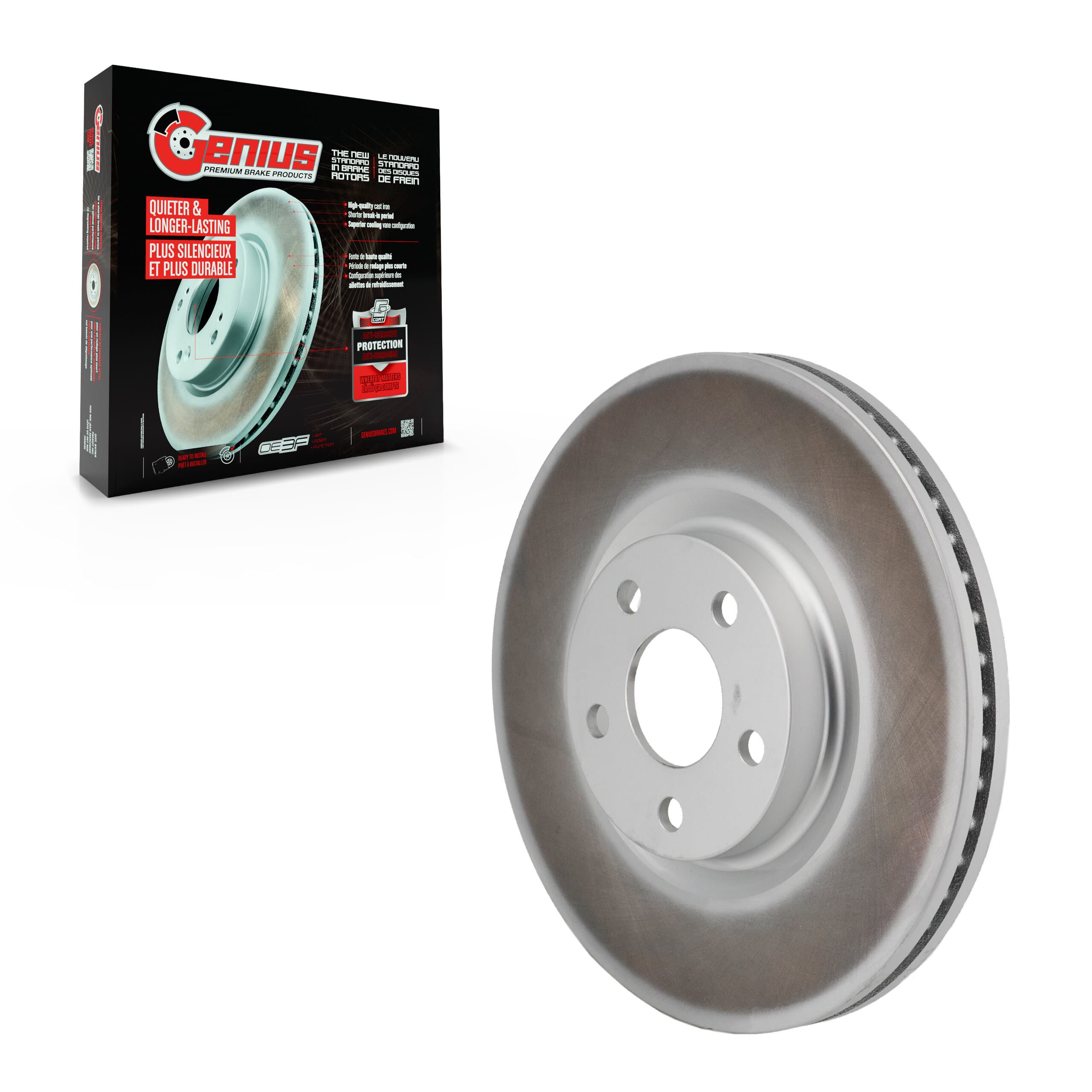 Genius - GCR-682072 - Front Disc Brake Rotor image 1