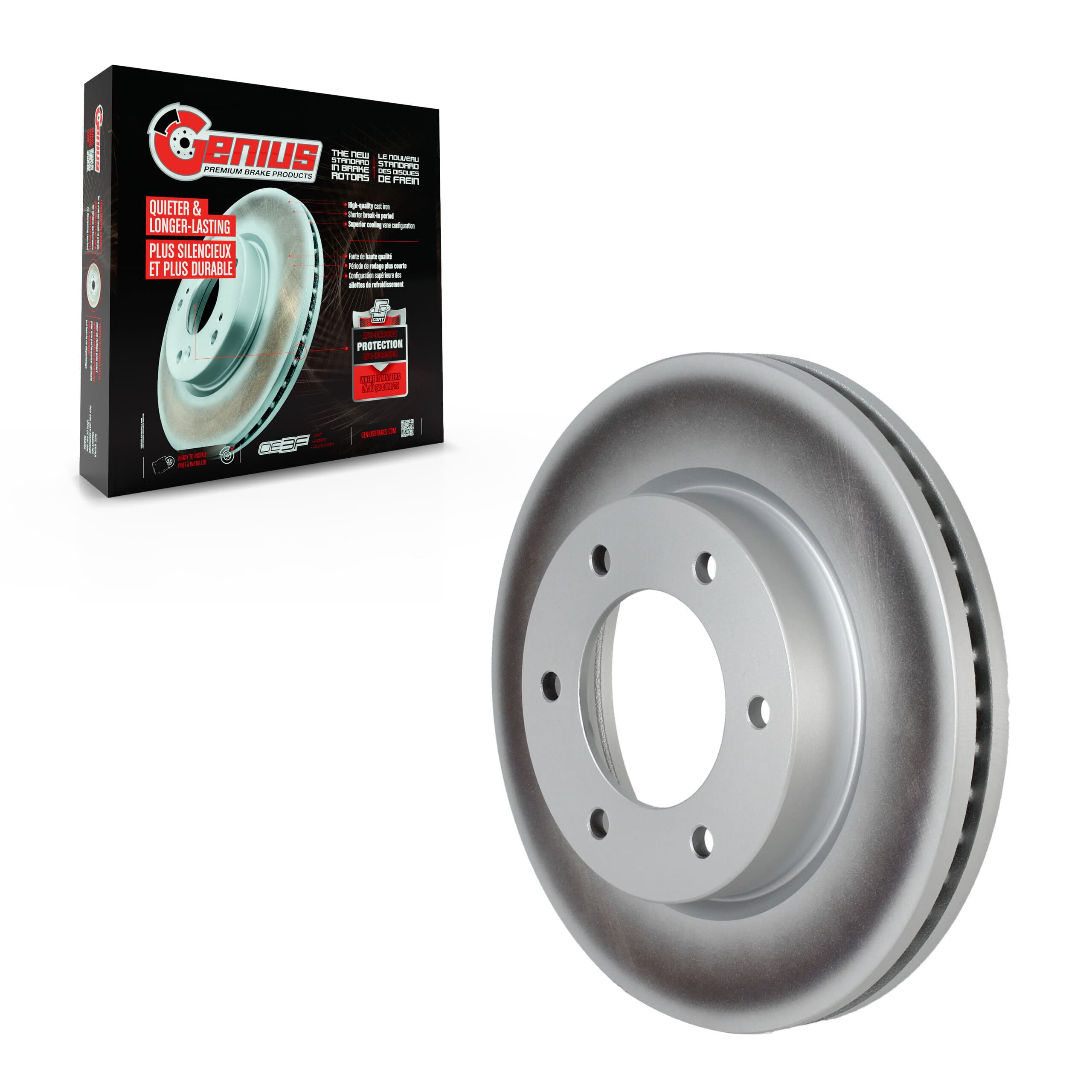 Genius - GCR-682573 - Front Disc Brake Rotor image 1