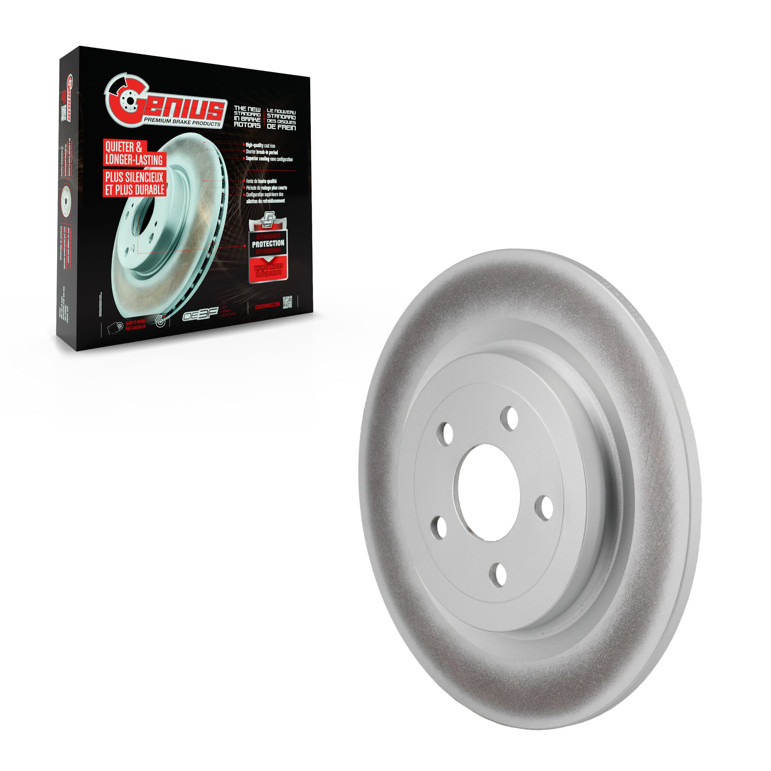 Genius - GCR-682665 - Rear Disc Brake Rotor image 1