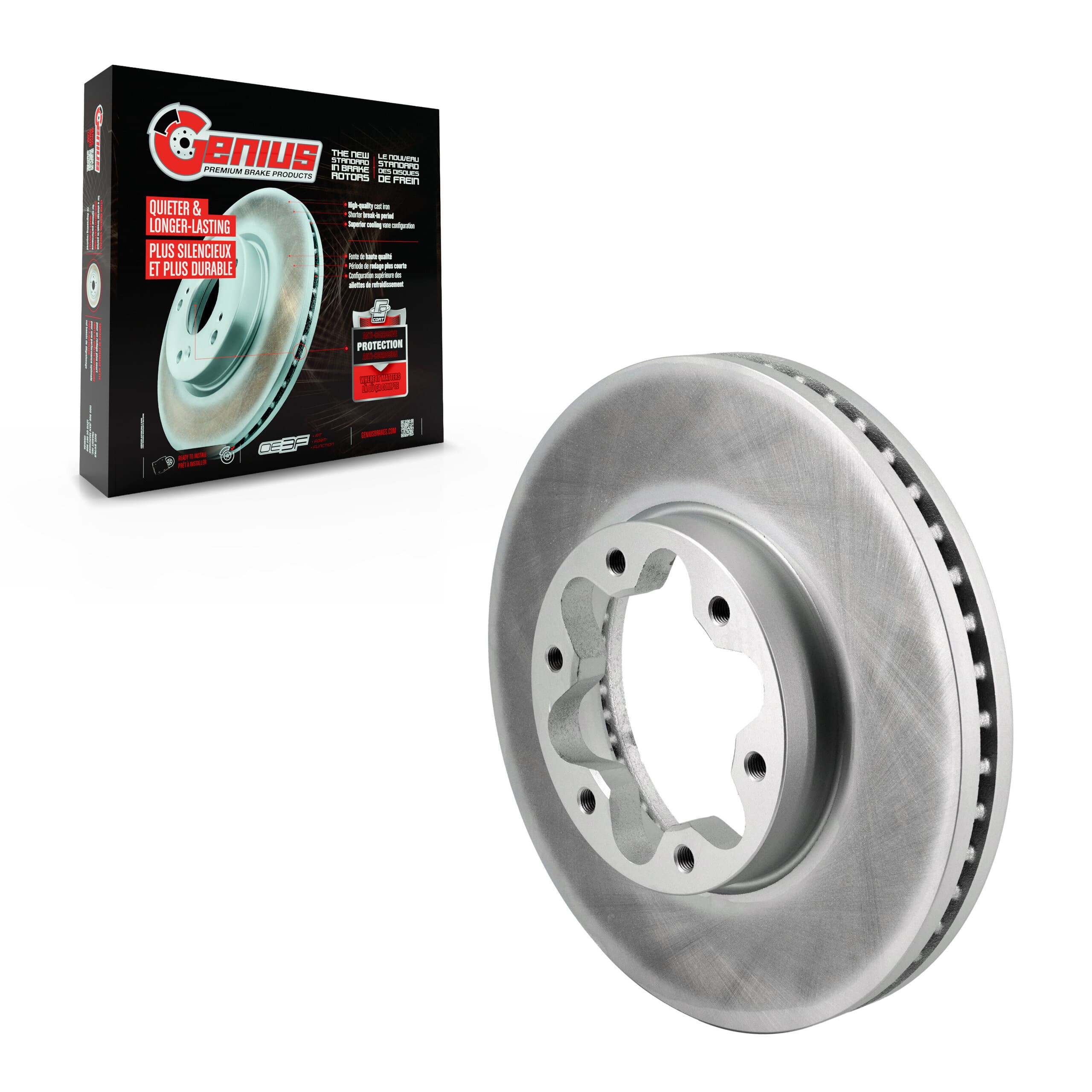 Genius - GCR-682686 - Front Disc Brake Rotor image 1