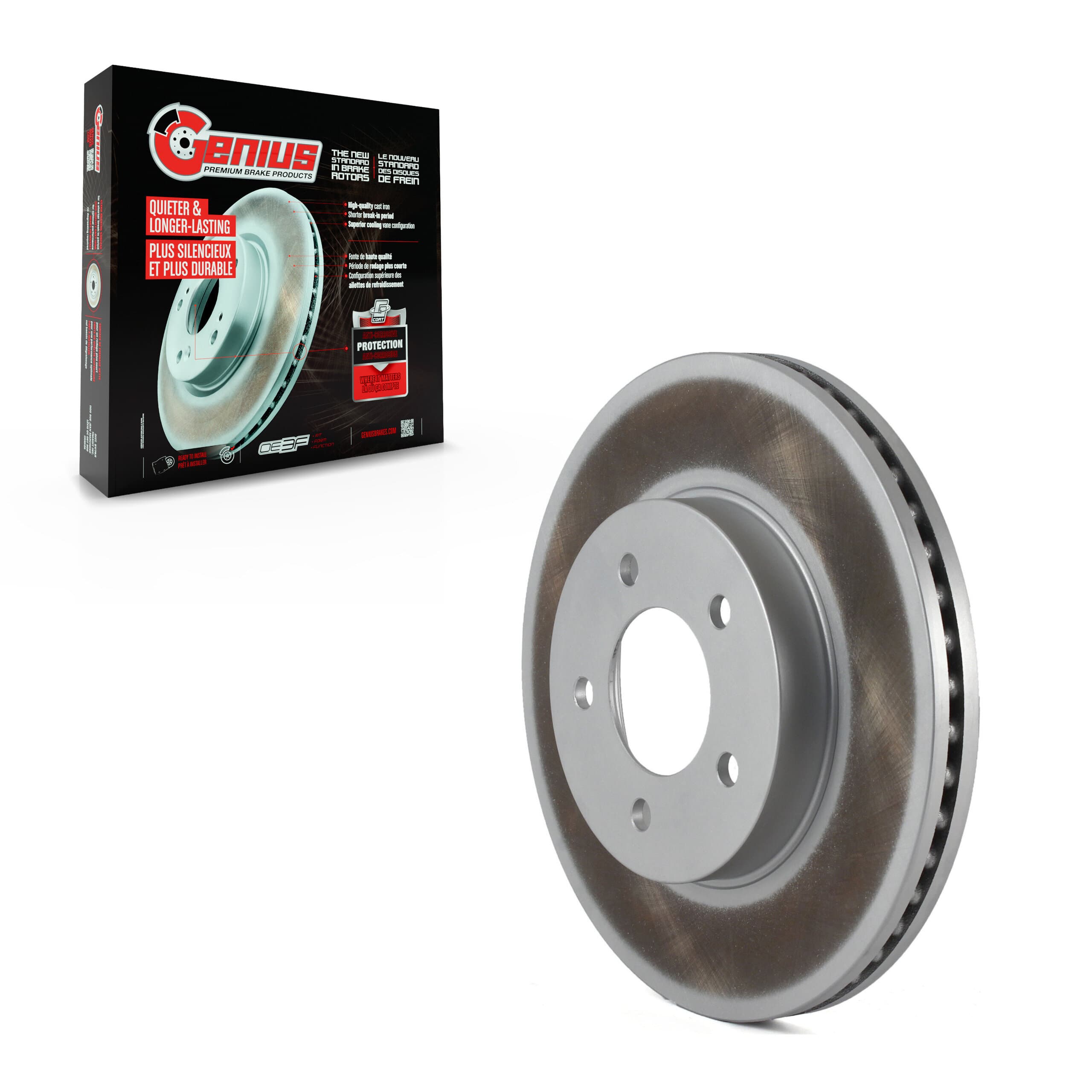 Genius - GCR-76722 - Front Disc Brake Rotor image 1
