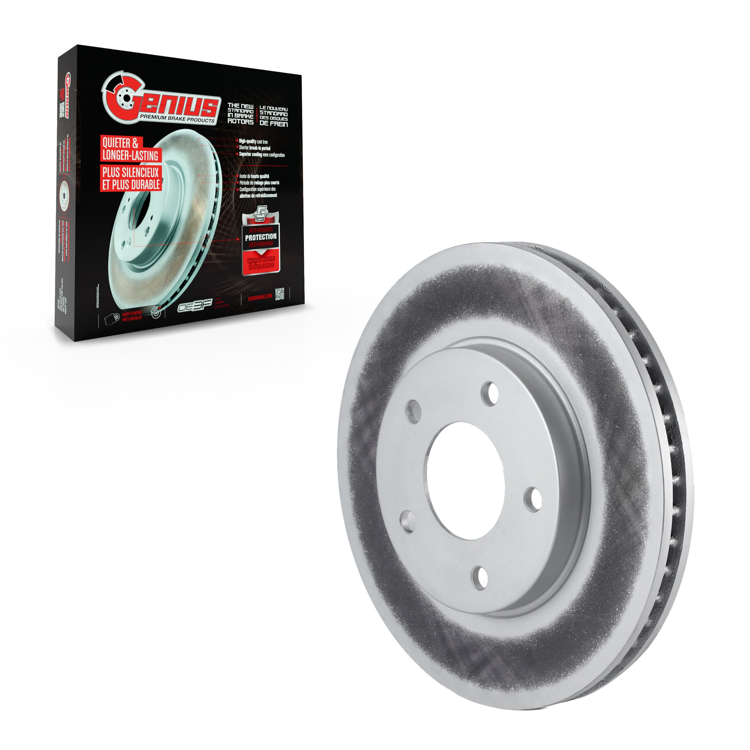Genius - GCR-76921 - Front Disc Brake Rotor image 1