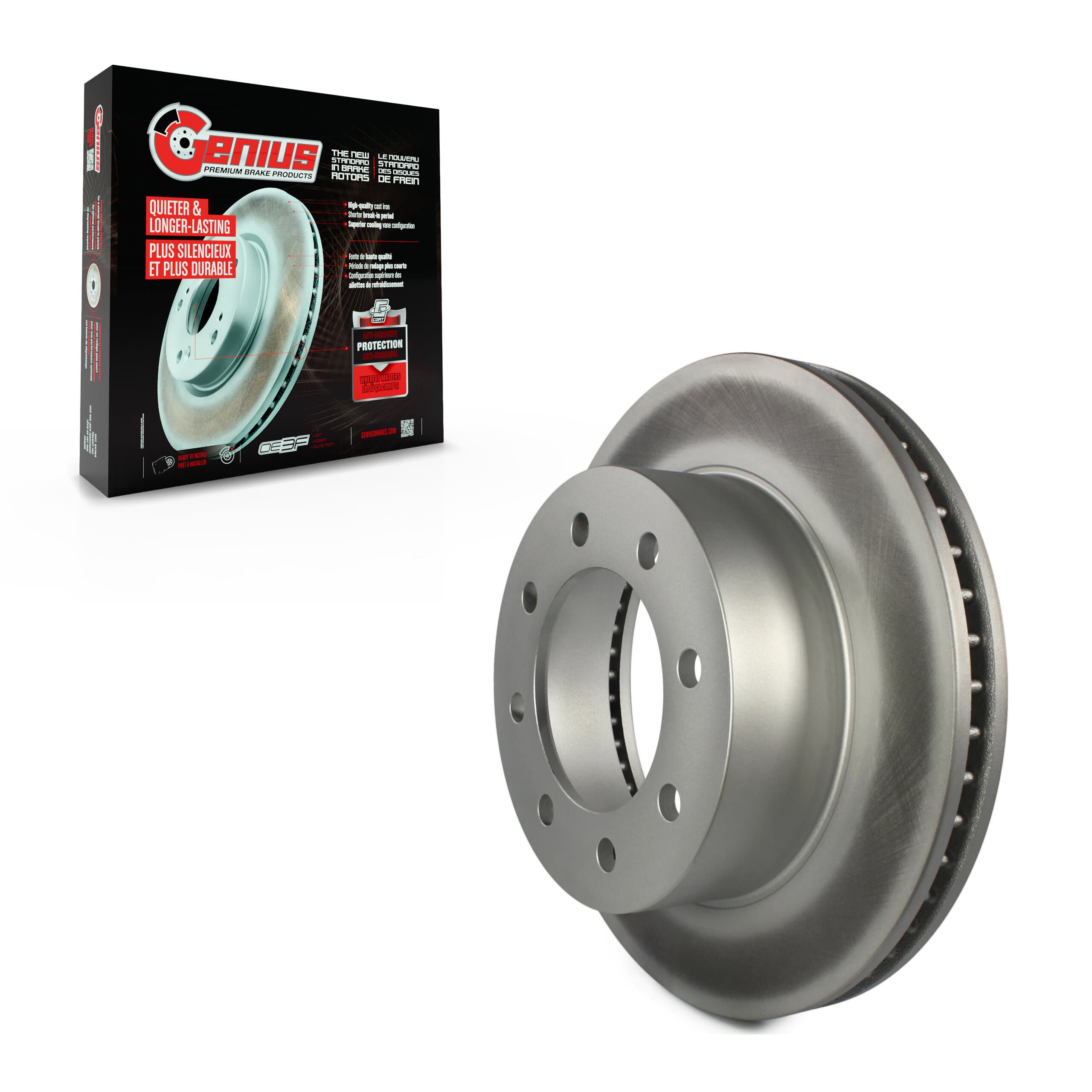 Genius - GCR-780143 - Front Disc Brake Rotor image 1