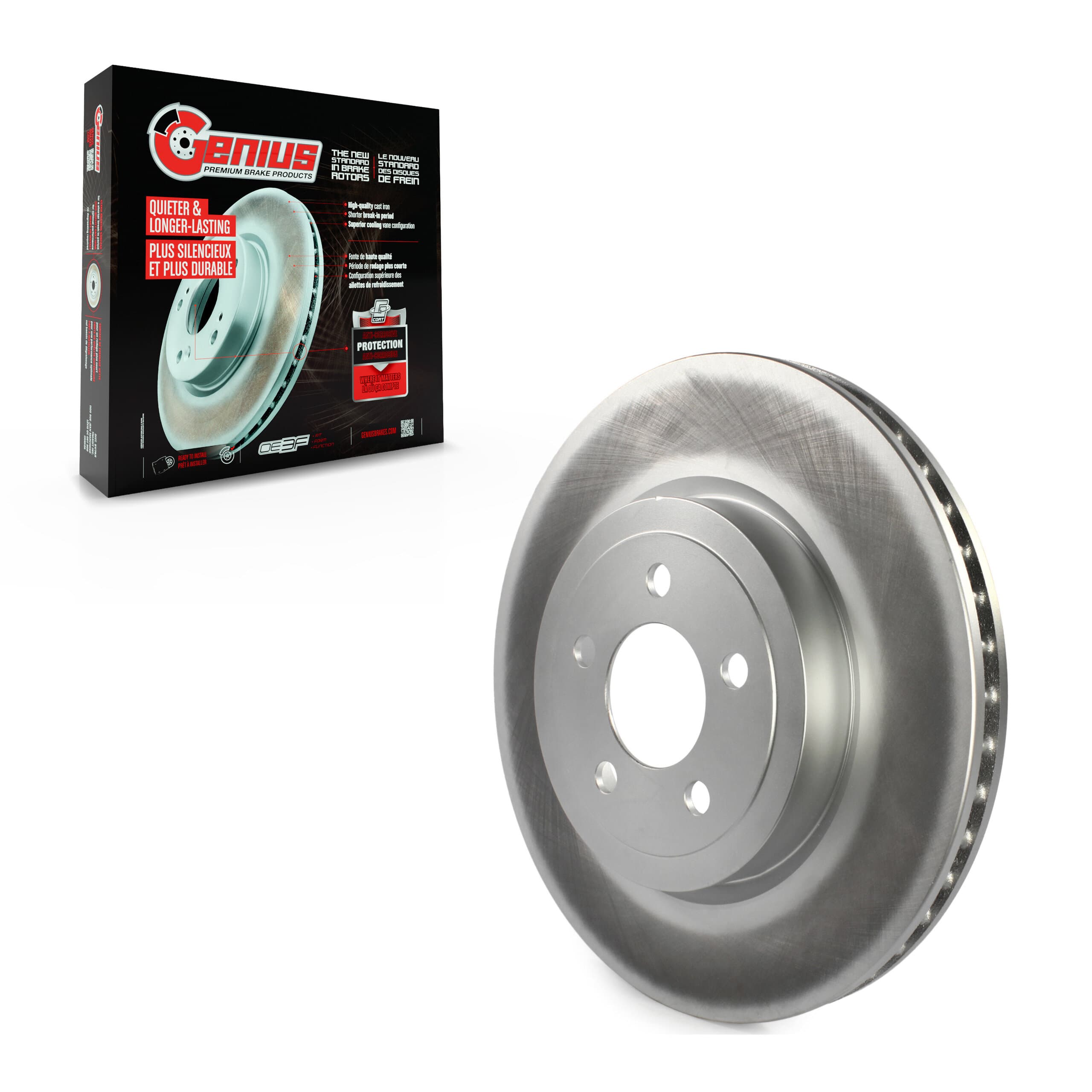 Genius - GCR-780256 - Front Disc Brake Rotor image 1