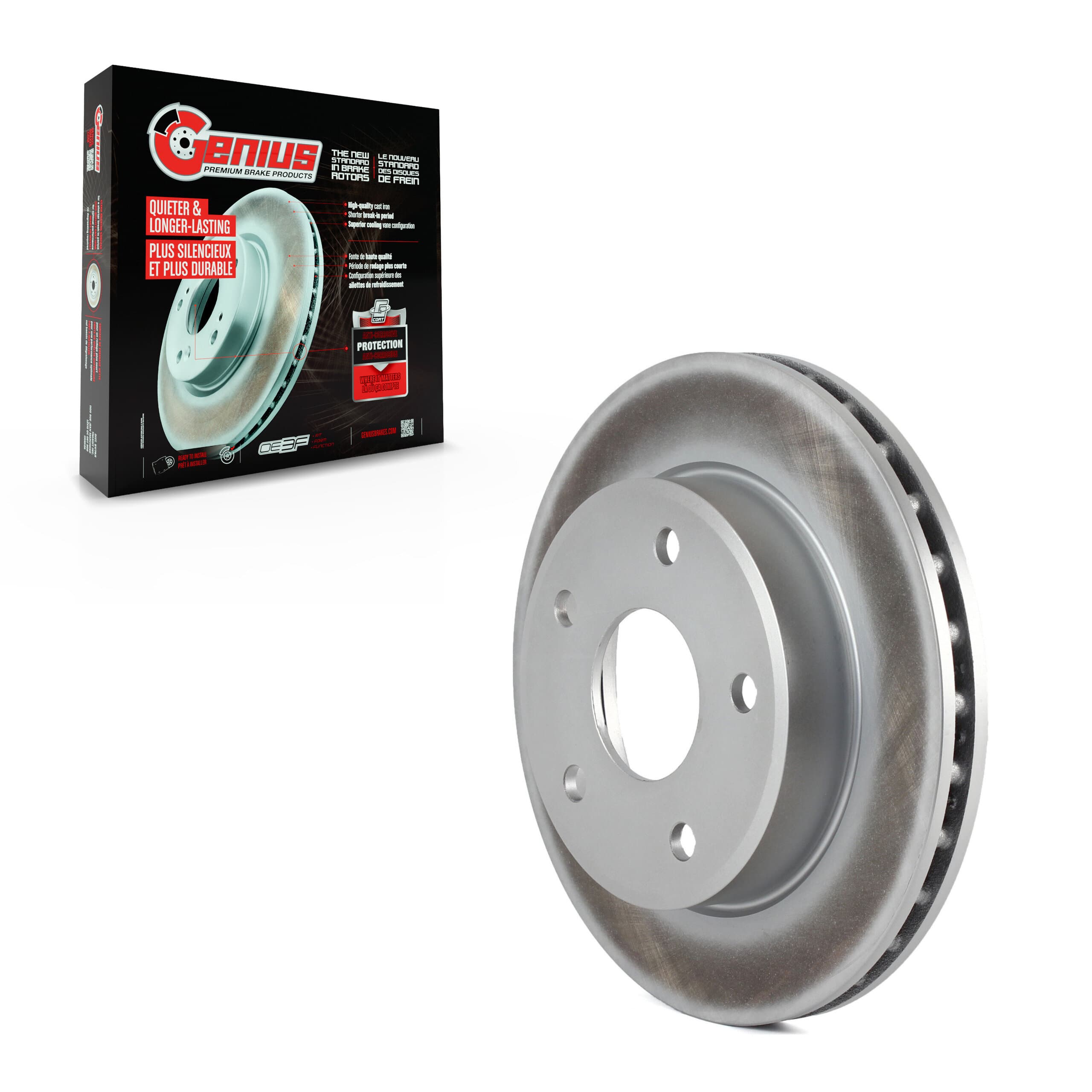 Genius - GCR-780258 - Front Disc Brake Rotor image 1