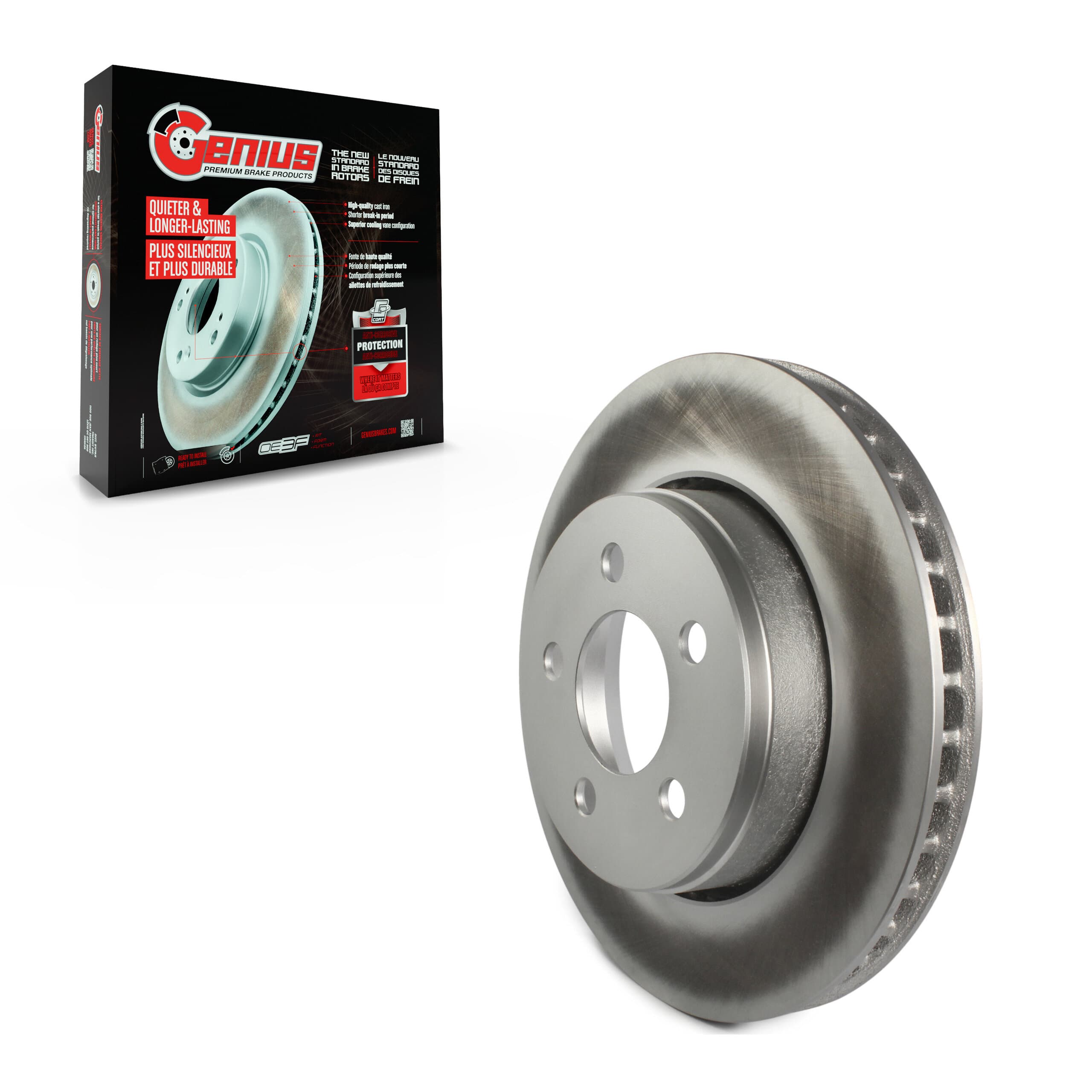 Genius - GCR-780540 - Front Disc Brake Rotor image 1
