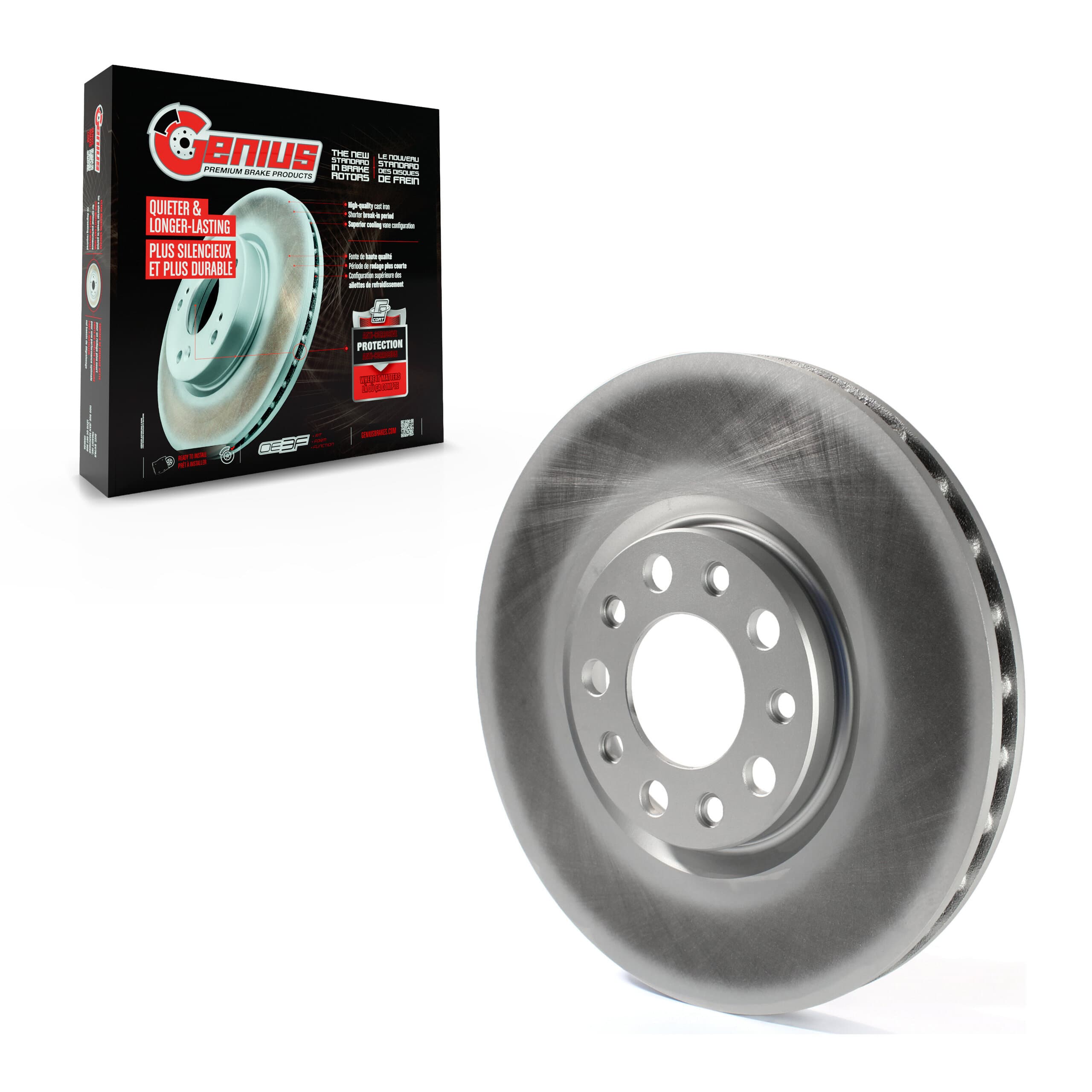 Genius - GCR-780995 - Front Disc Brake Rotor image 1