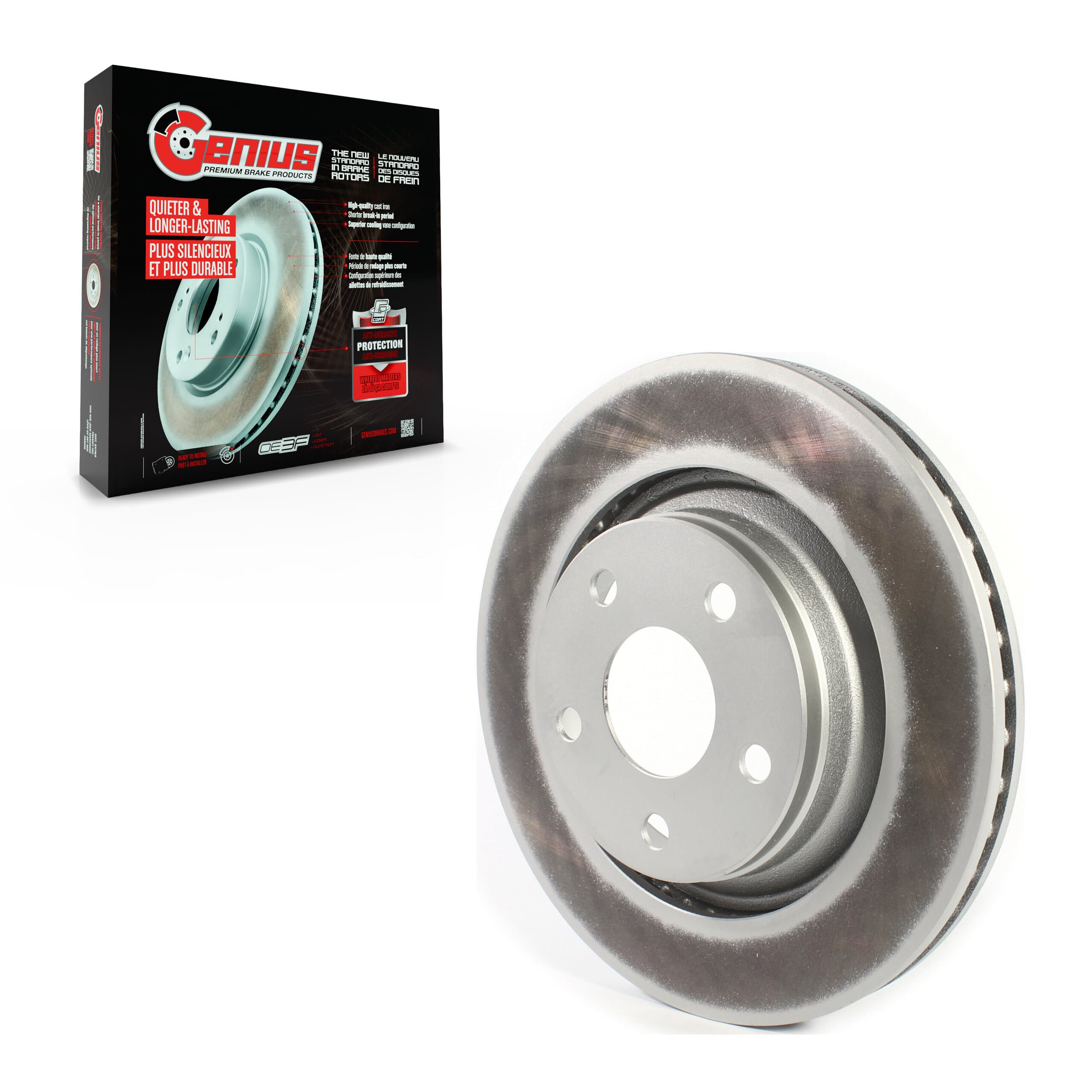 Genius - GCR-782275 - Front Disc Brake Rotor image 1