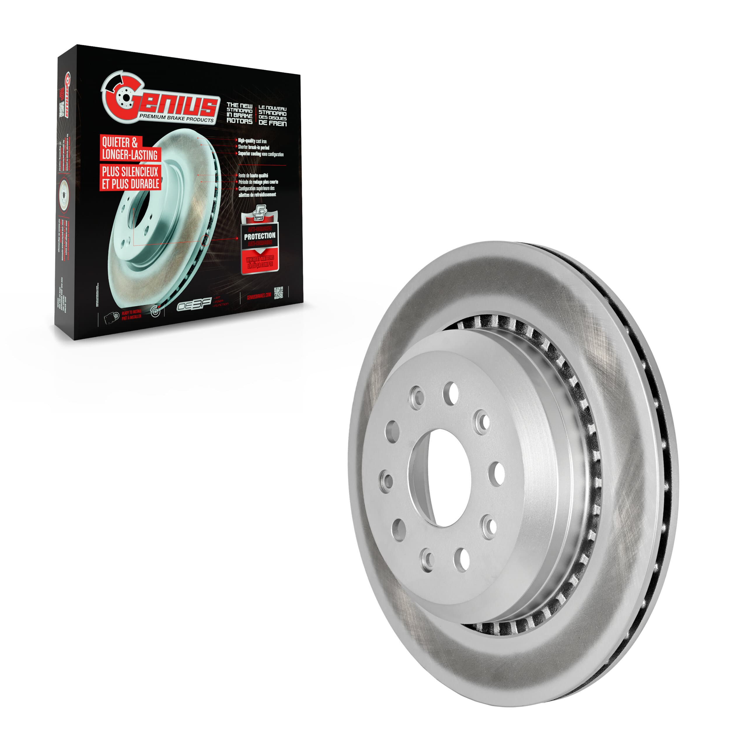 Genius - GCR-782625 - Rear Disc Brake Rotor image 1