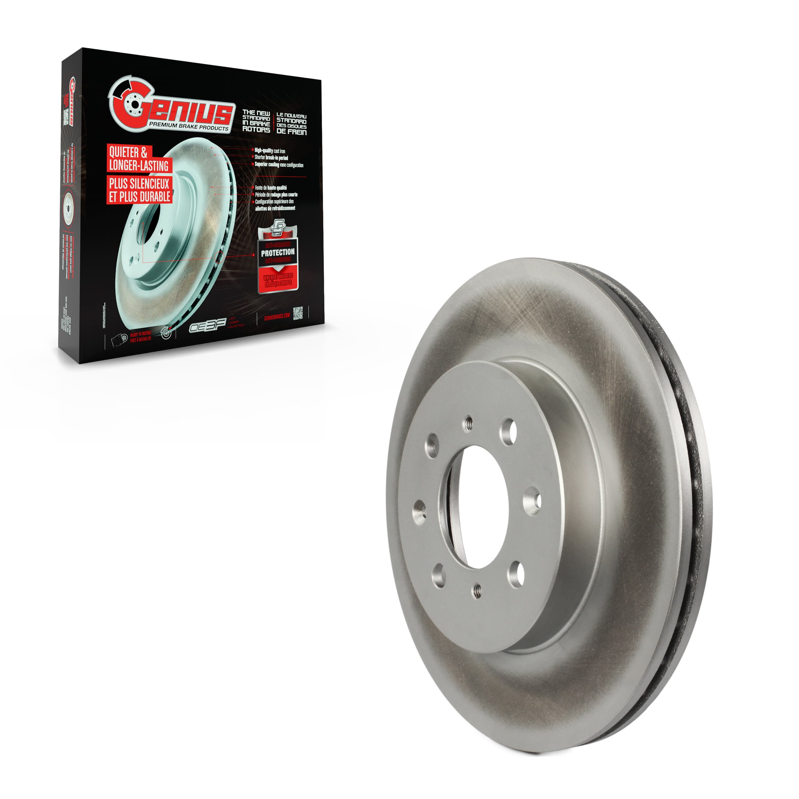 Genius - GCR-96087 - Front Disc Brake Rotor image 1