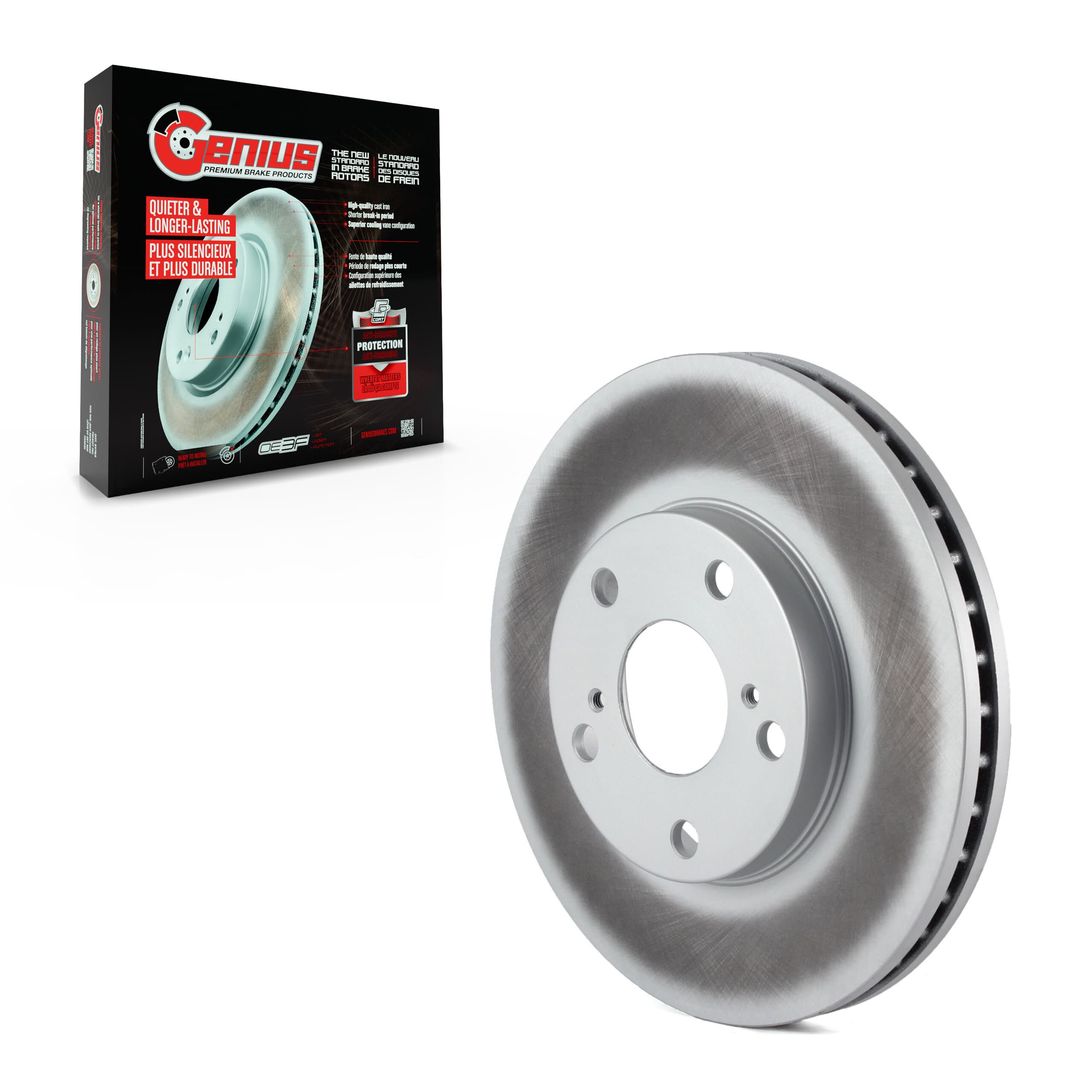 Genius - GCR-96217 - Front Disc Brake Rotor image 1
