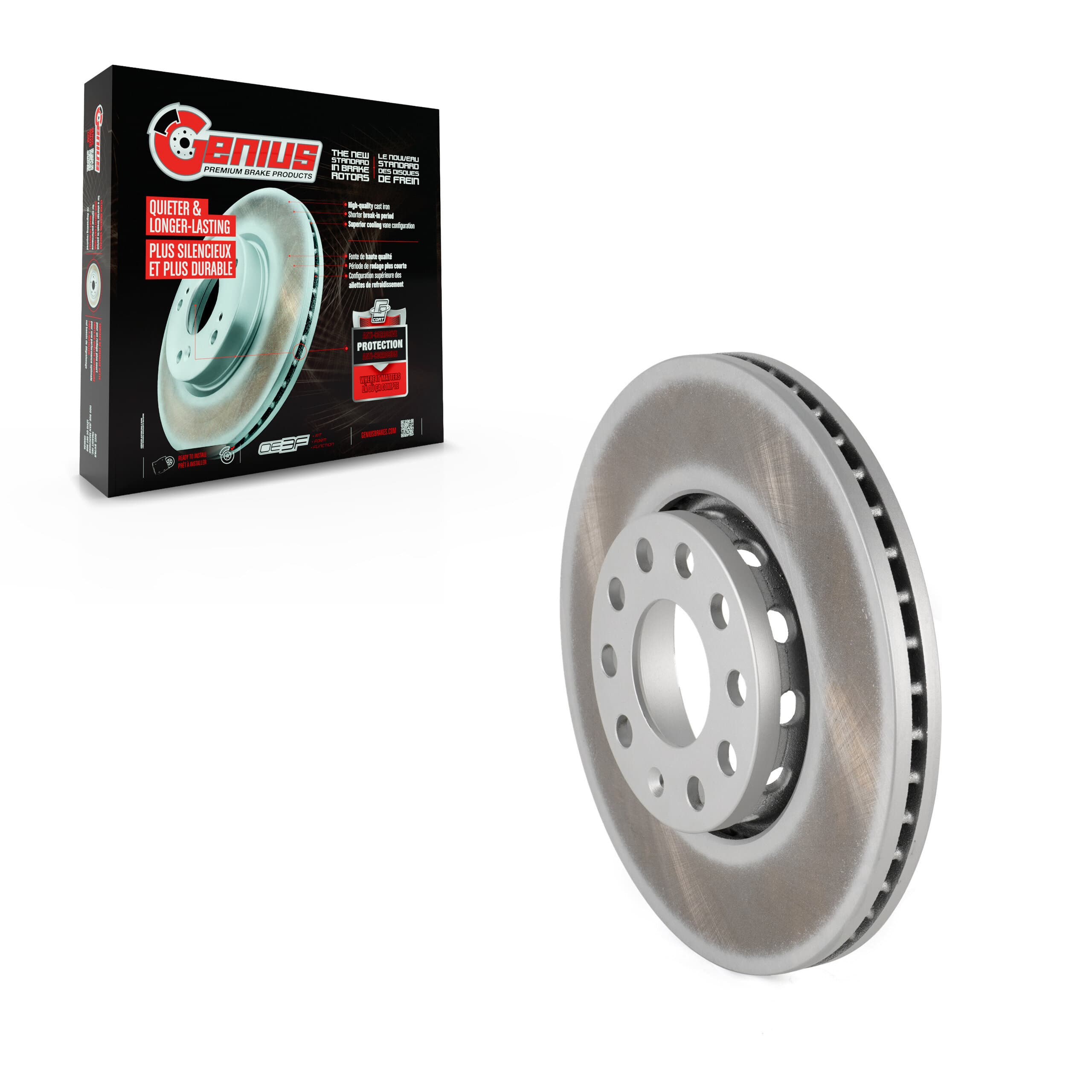 Genius - GCR-96421 - Front Disc Brake Rotor image 1