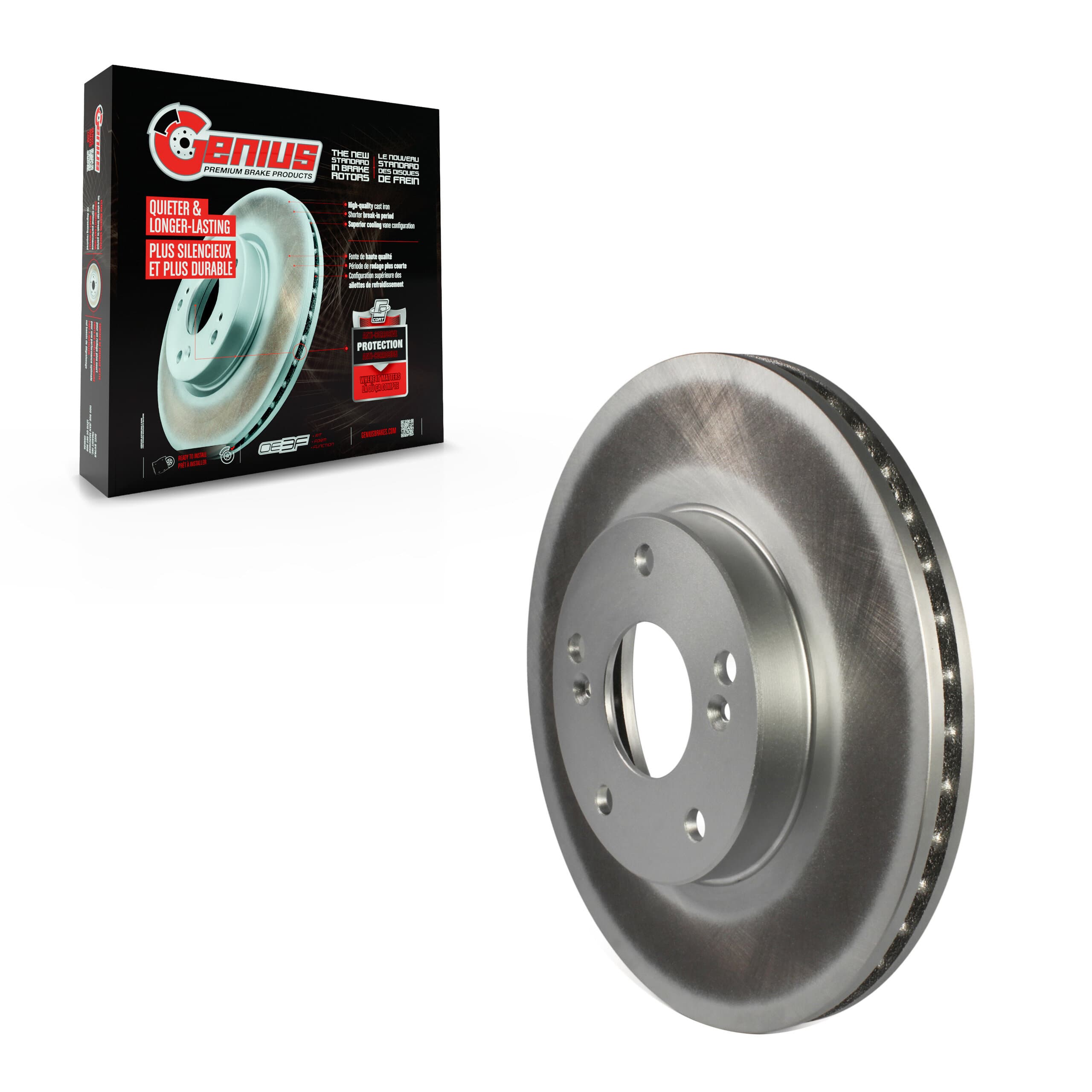 Genius - GCR-96711 - Front Disc Brake Rotor image 1