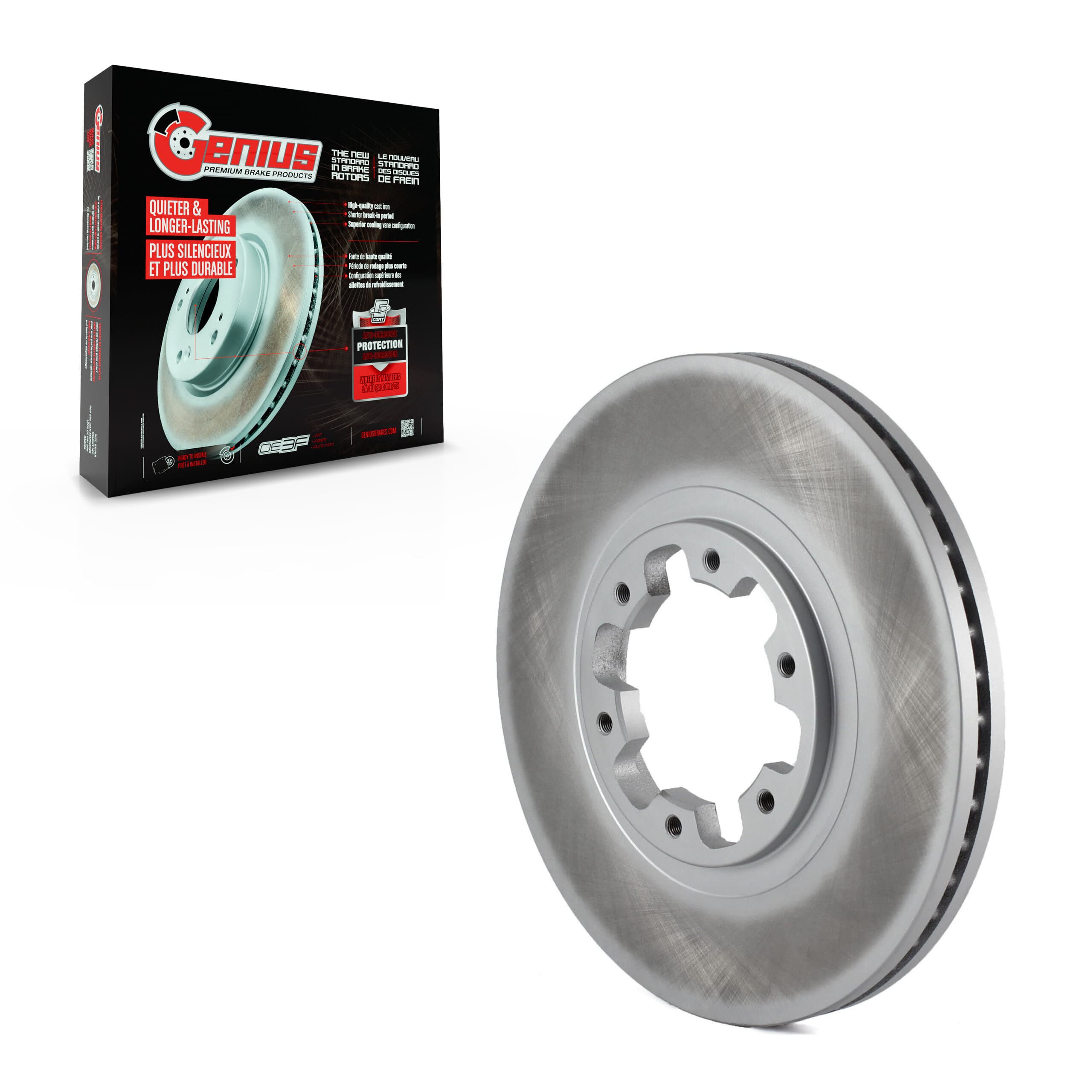Genius - GCR-96720 - Front Disc Brake Rotor image 1