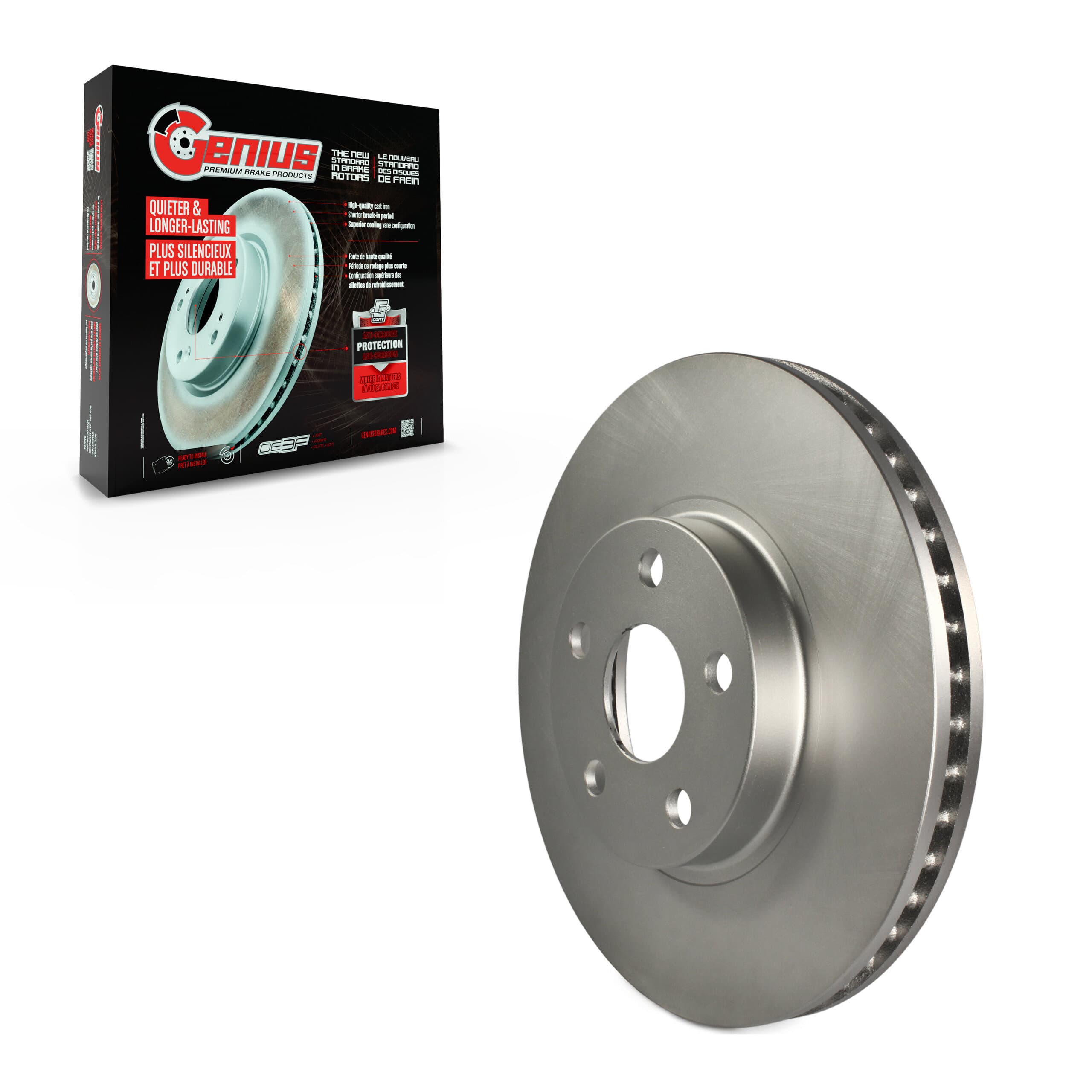 Genius - GCR-96934 - Front Disc Brake Rotor image 1