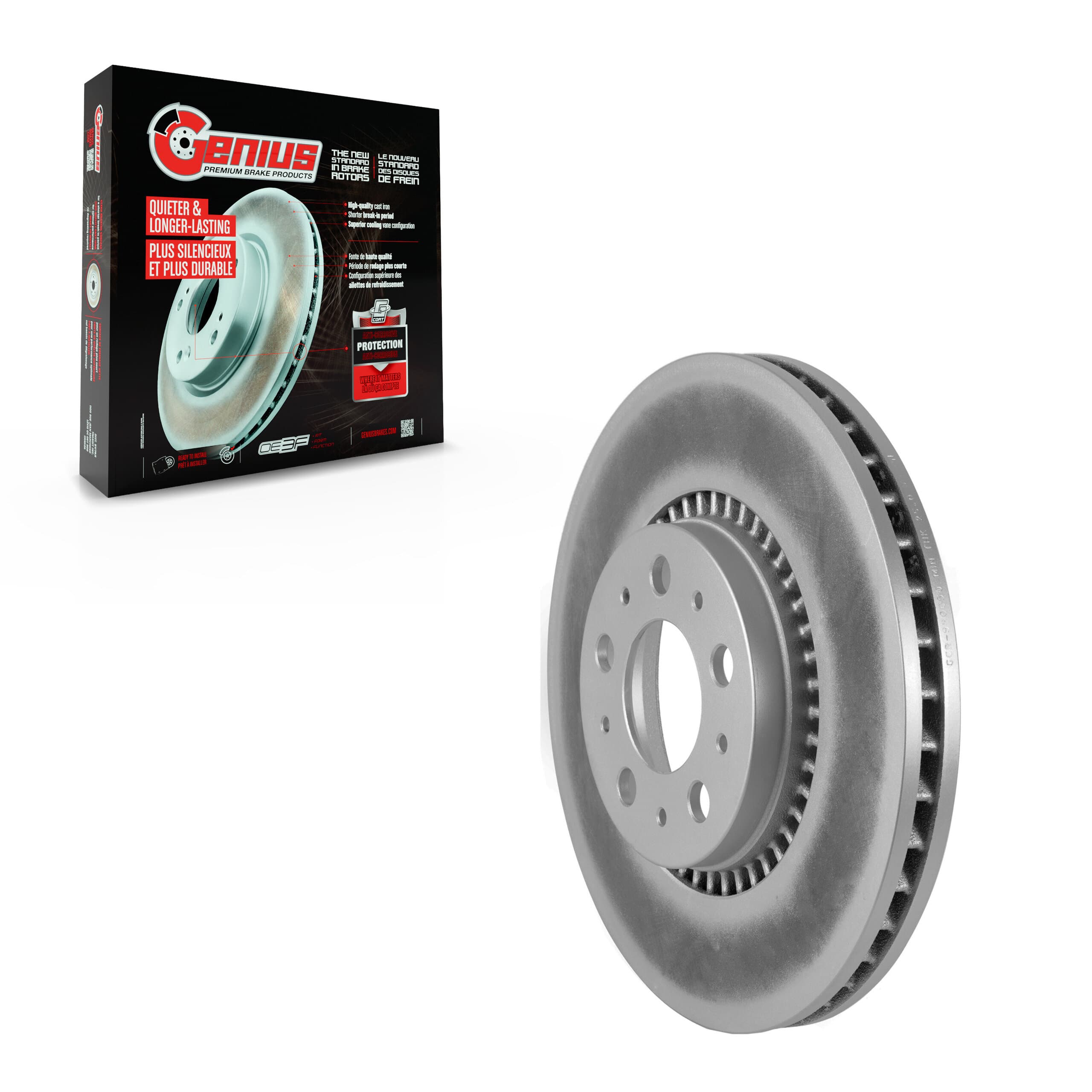 Genius - GCR-980050 - Front Disc Brake Rotor image 1