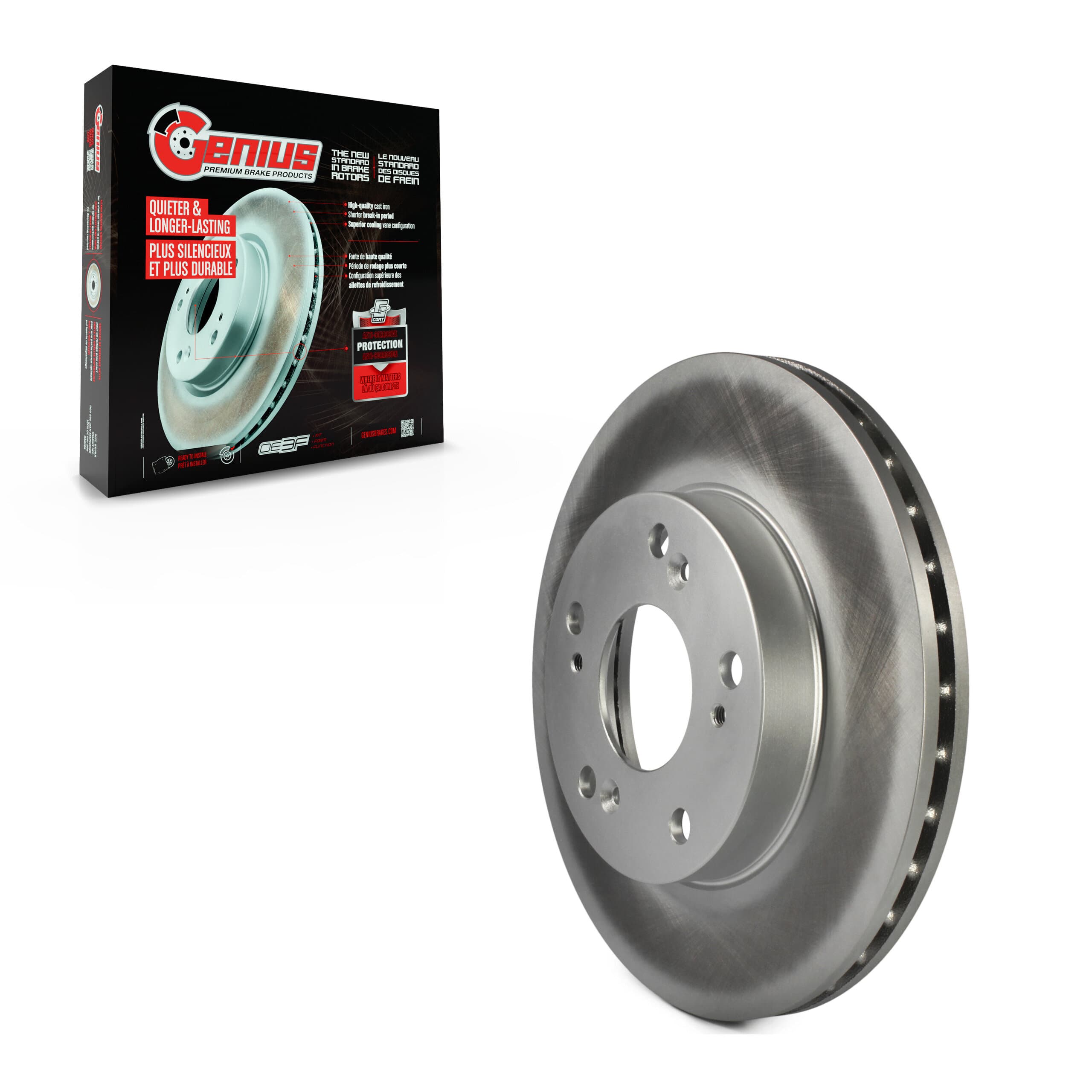 Genius - GCR-980059 - Front Disc Brake Rotor image 1