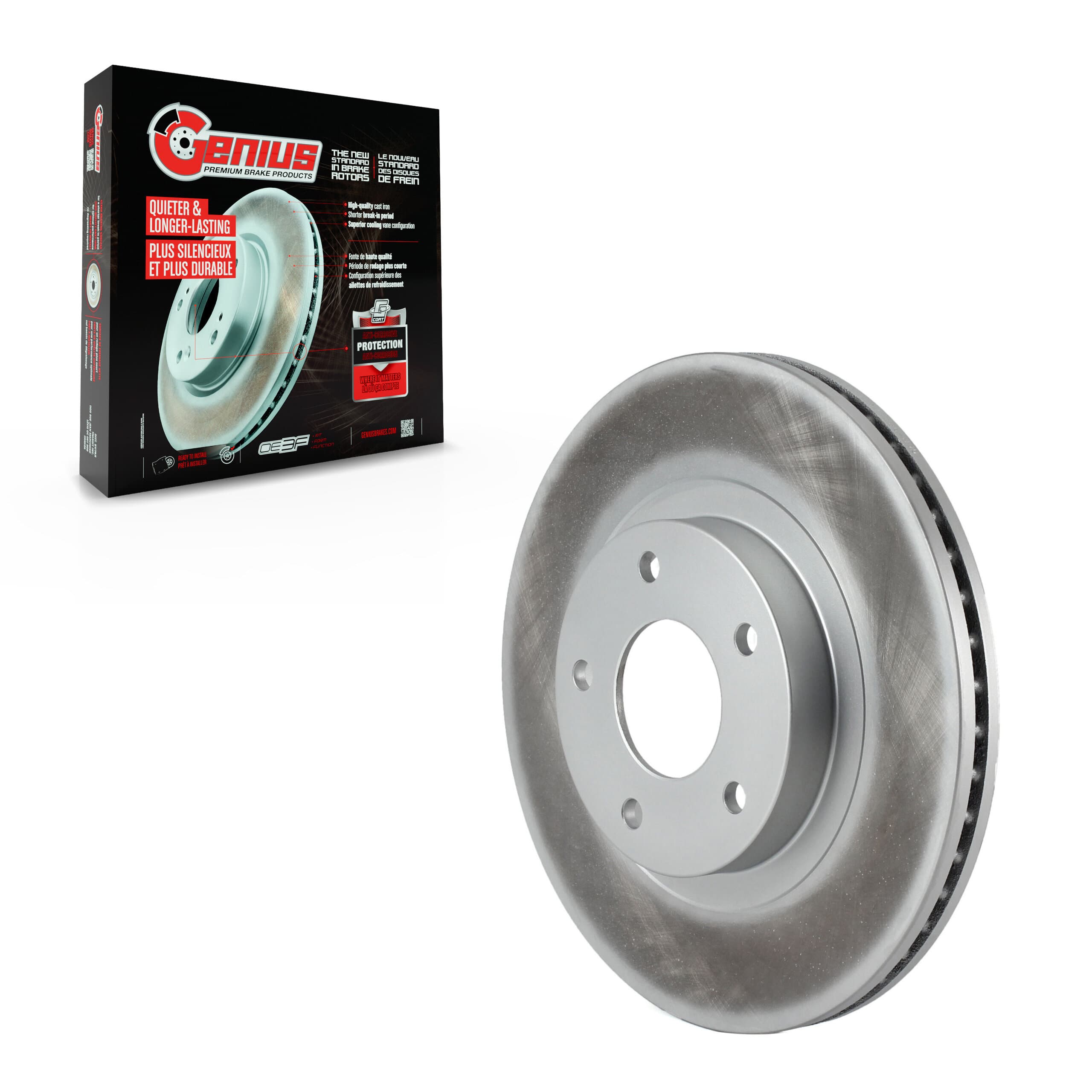 Genius - GCR-980074 - Front Disc Brake Rotor image 1